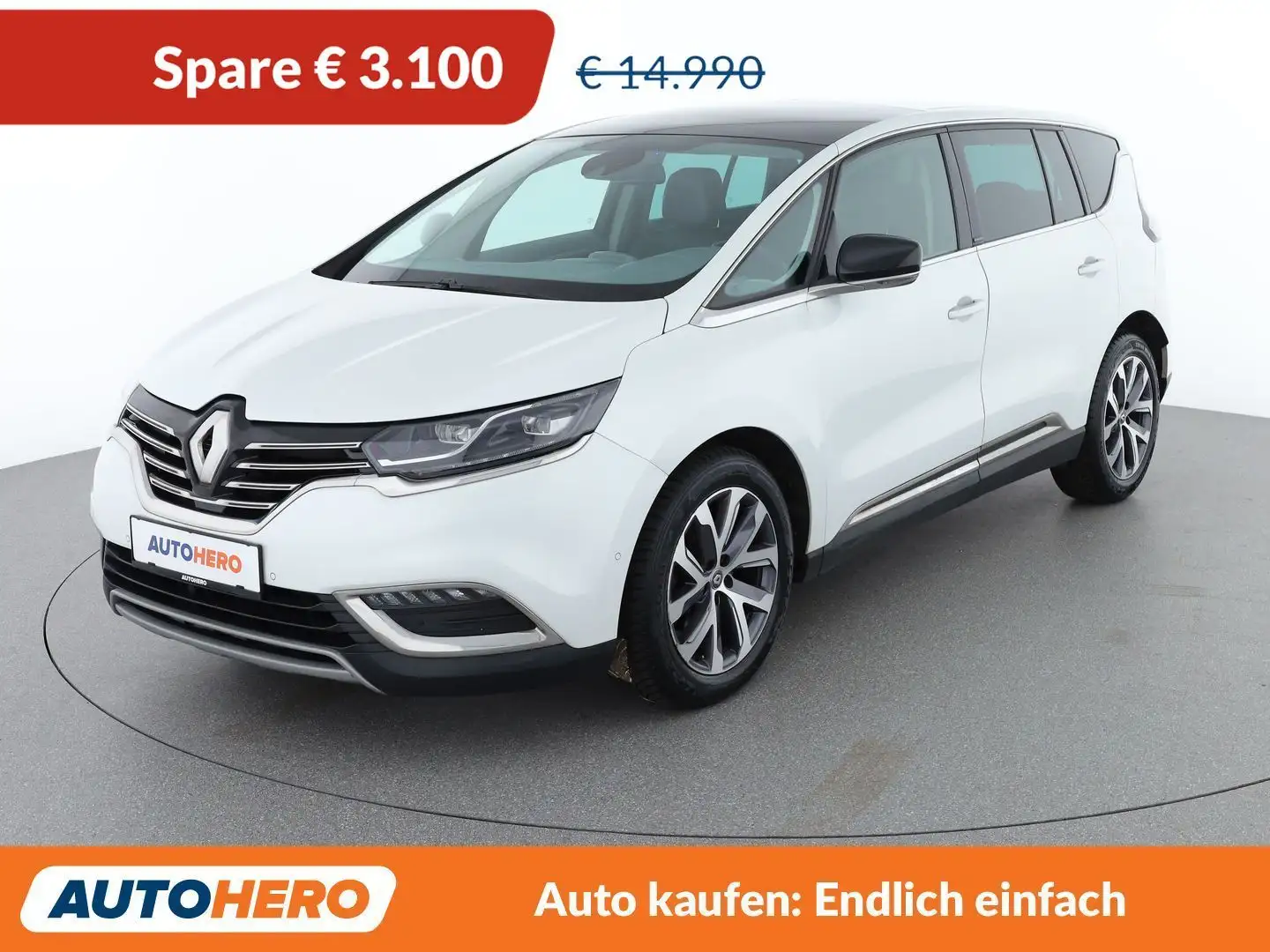 Renault Espace 1.6 dCi Energy Intens Aut. *LED*ACC*SPUR*TOT*CAM* Weiß - 1