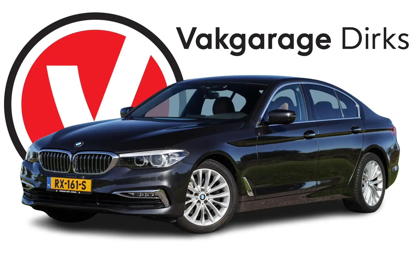 BMW 520 5-serie 520i Aut8 Exe ✅ Leder ✅ H&K ✅ Sfeer Gris - 1
