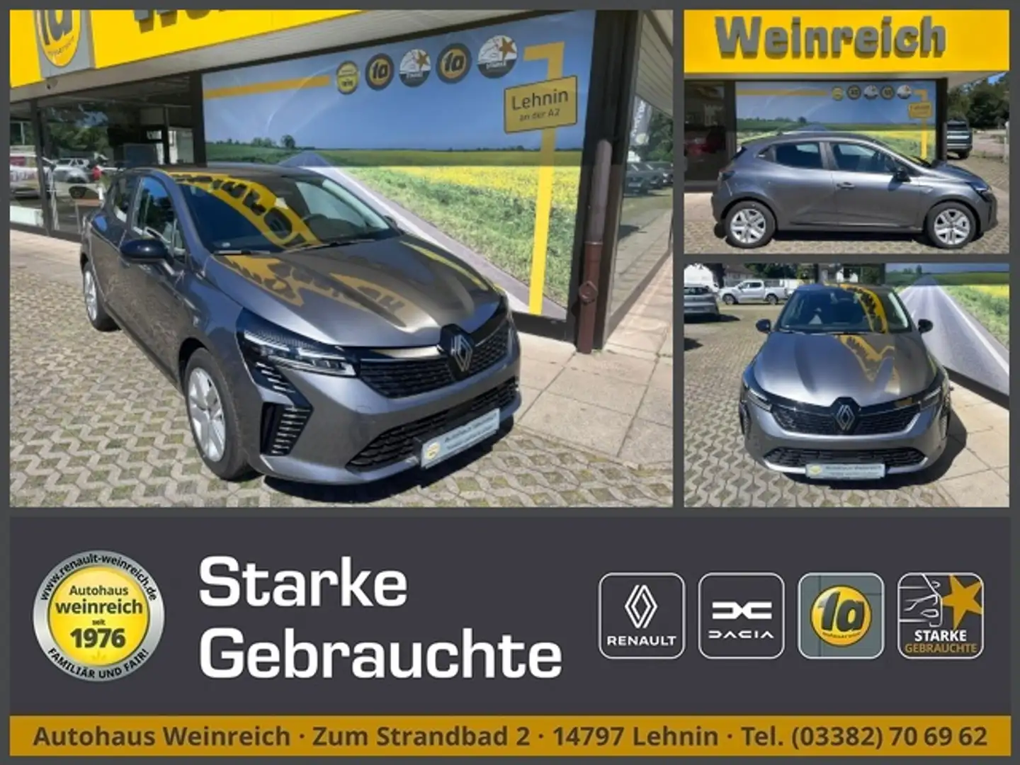 Renault Clio Diesel mit Navi, Kamera & Sitzheizung Klima Navi Grau - 1