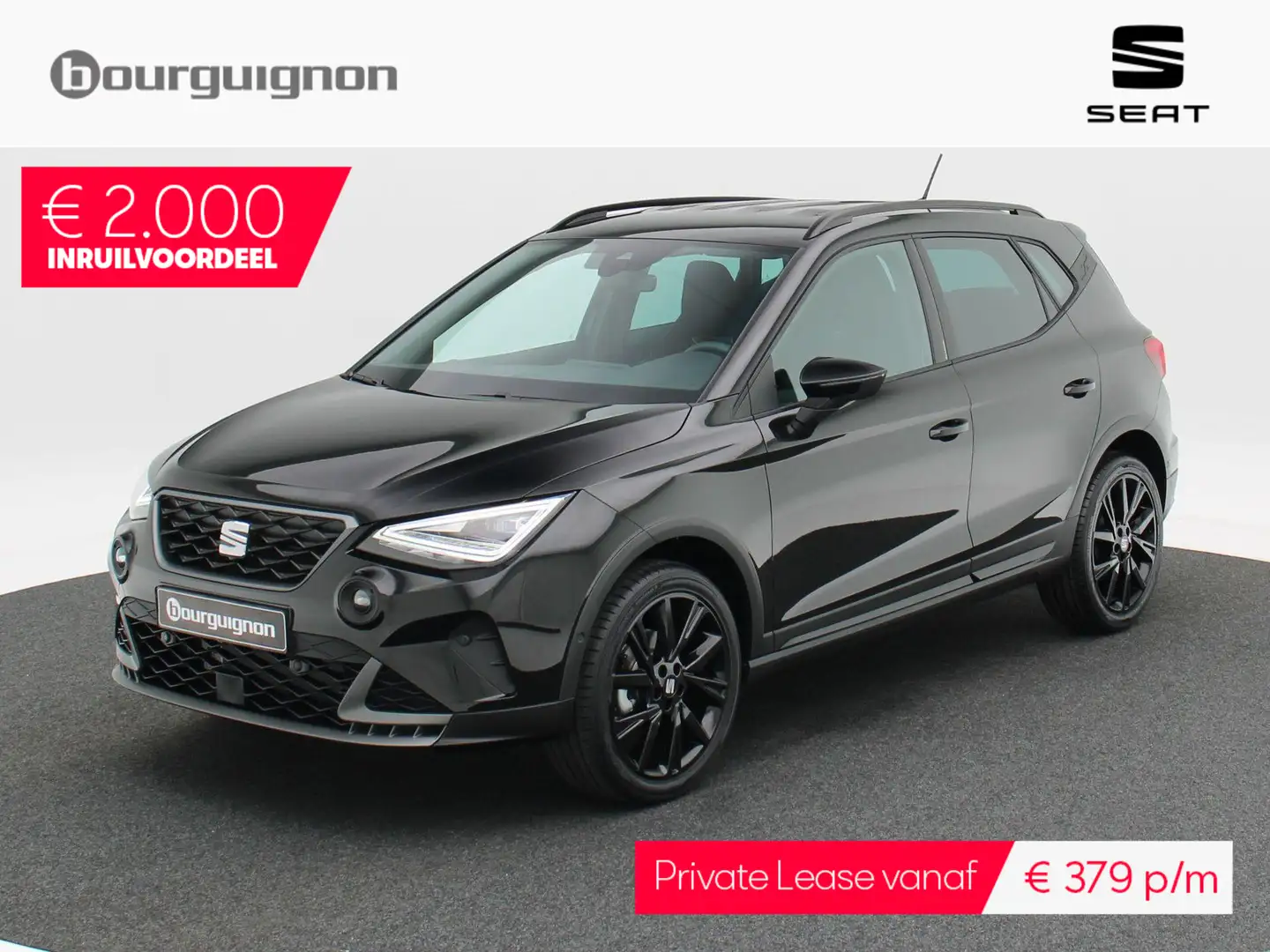 SEAT Arona FR Business Connect 1.0 TSI 95 pk | Black pack | A Zwart - 1