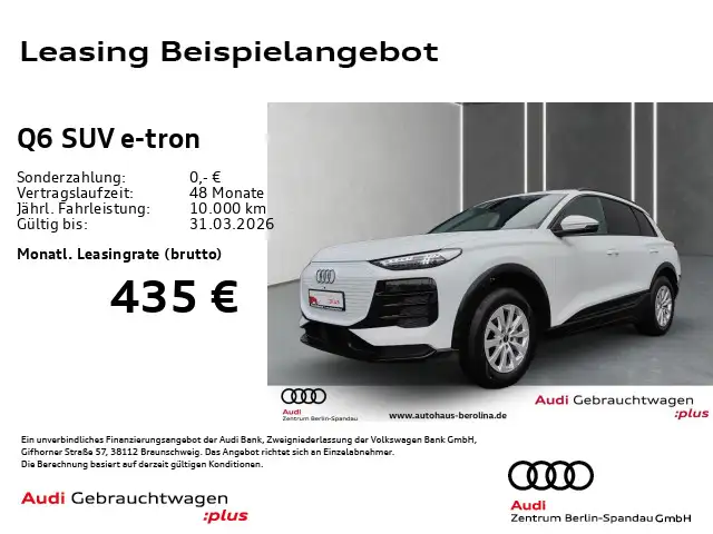 Audi Q6 e-tron Adv. *ACC*LED+*360°*PARKASSIST+*SHZ*