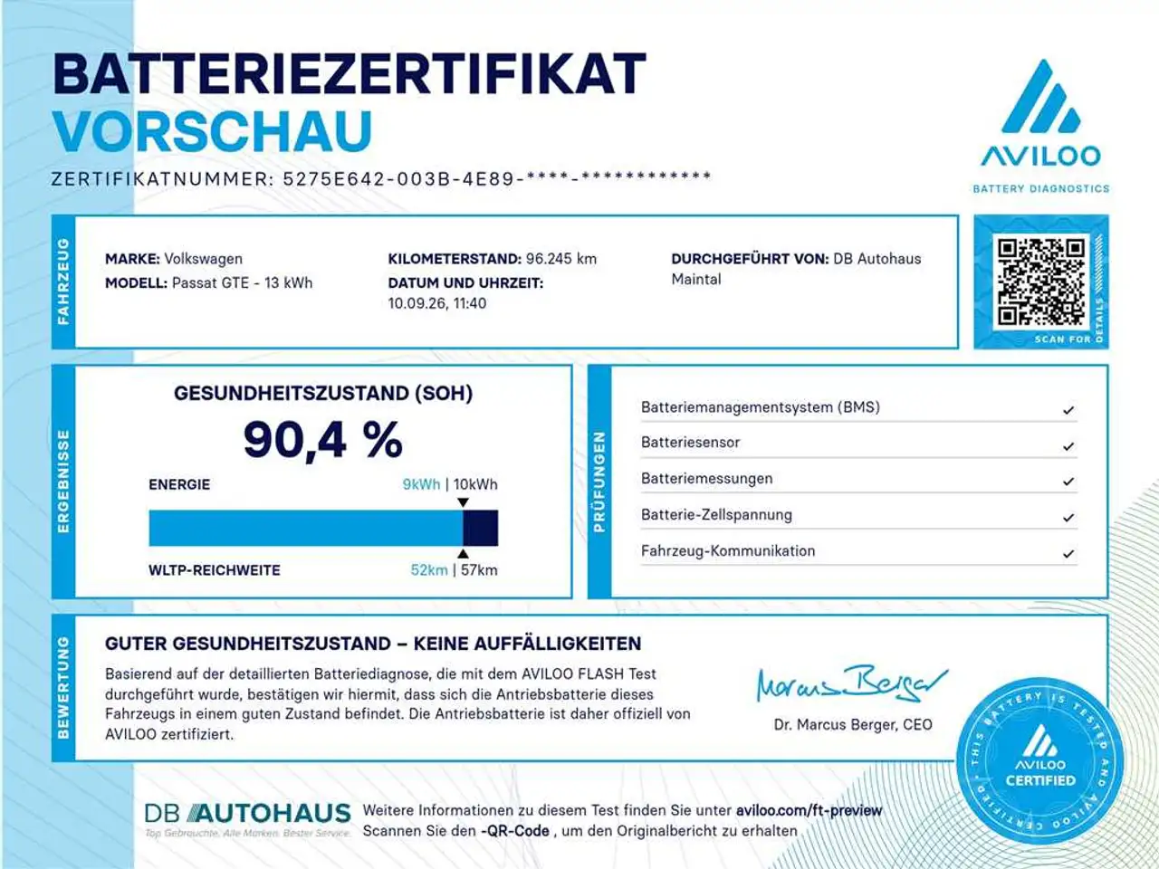 Volkswagen Passat GTE 1.4 TSI DSG, миниатюра 8