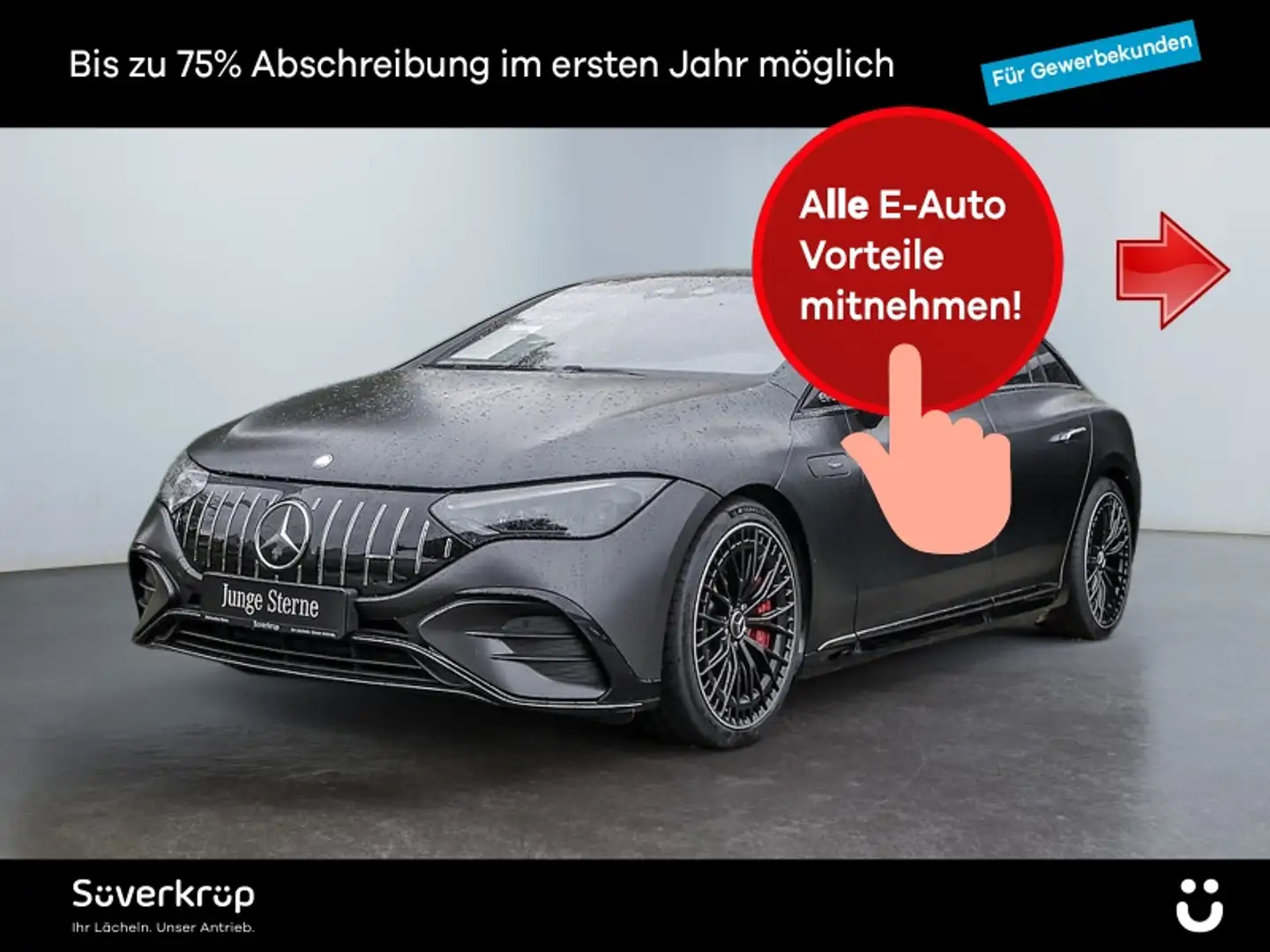 Mercedes-Benz EQE 43 AMG 4M , NIGHT BURM DISTR SPUR AIRMATIC Gris - 1