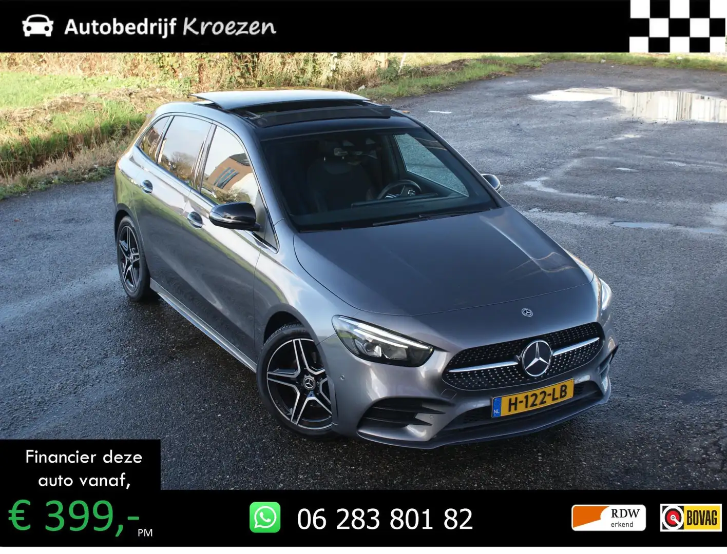 Mercedes-Benz B 180 | AMG Pakket| Pano | Night Pakket | Org NL | Gris - 2