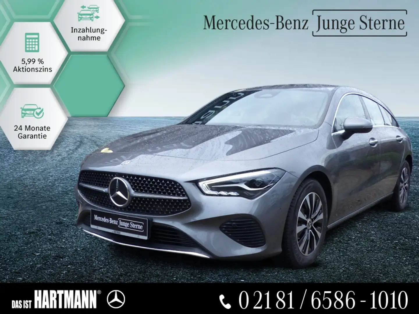 Mercedes-Benz CLA 180 SB PROGRESSIVE+R.KAM+APPLE+AMBIENTE+NAVI Grau - 1