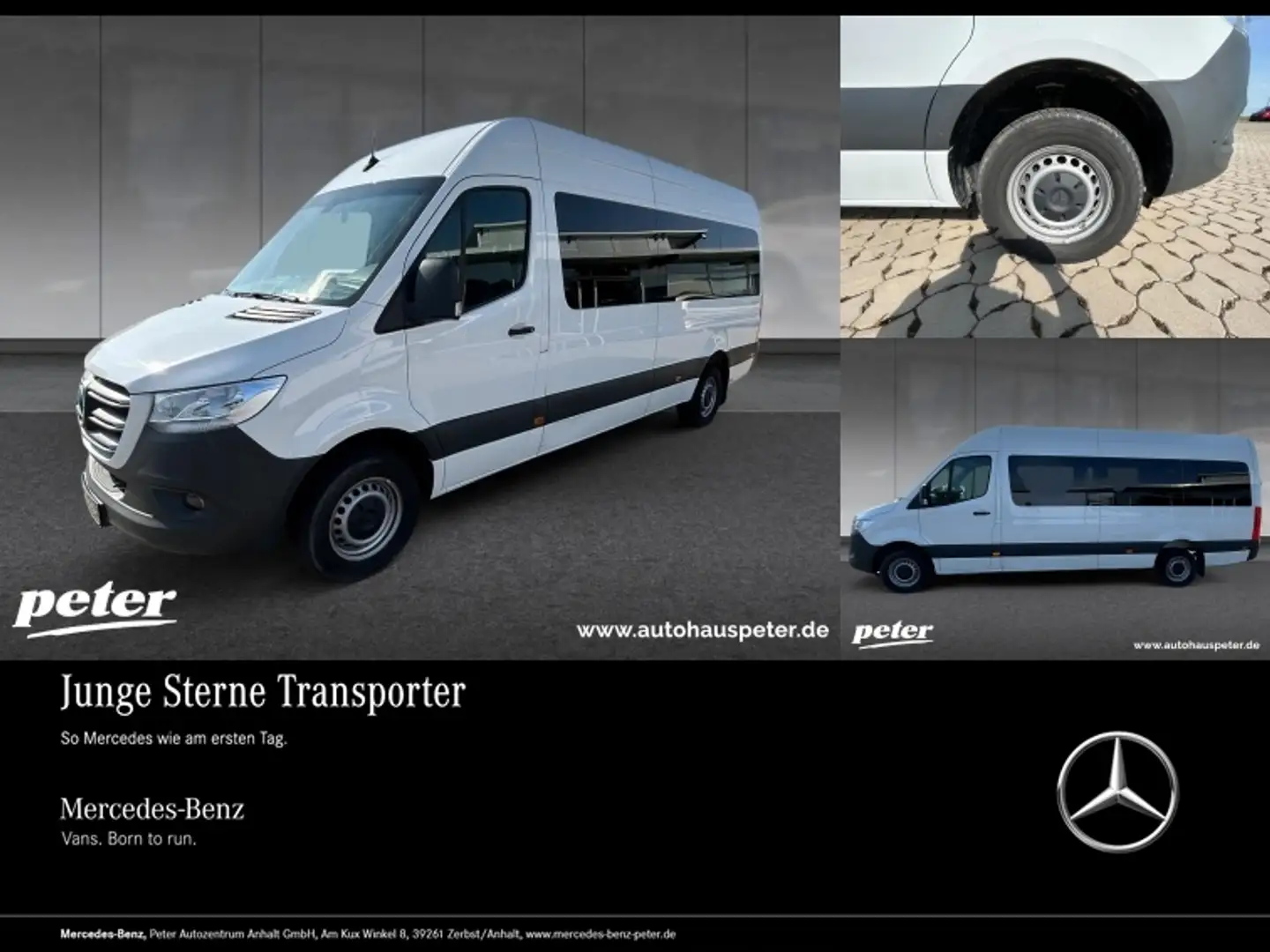 Mercedes-Benz Sprinter 317 CDI Tourer Hochdach 9GT+MBUX+AHK+KAMERA Weiß - 1