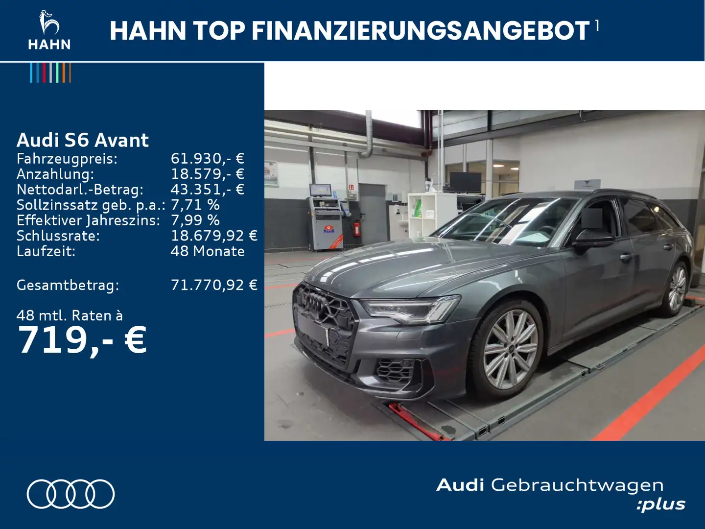 Audi S6 TDI quattro Leder Matrix Standh ACC CAM Grau - 2