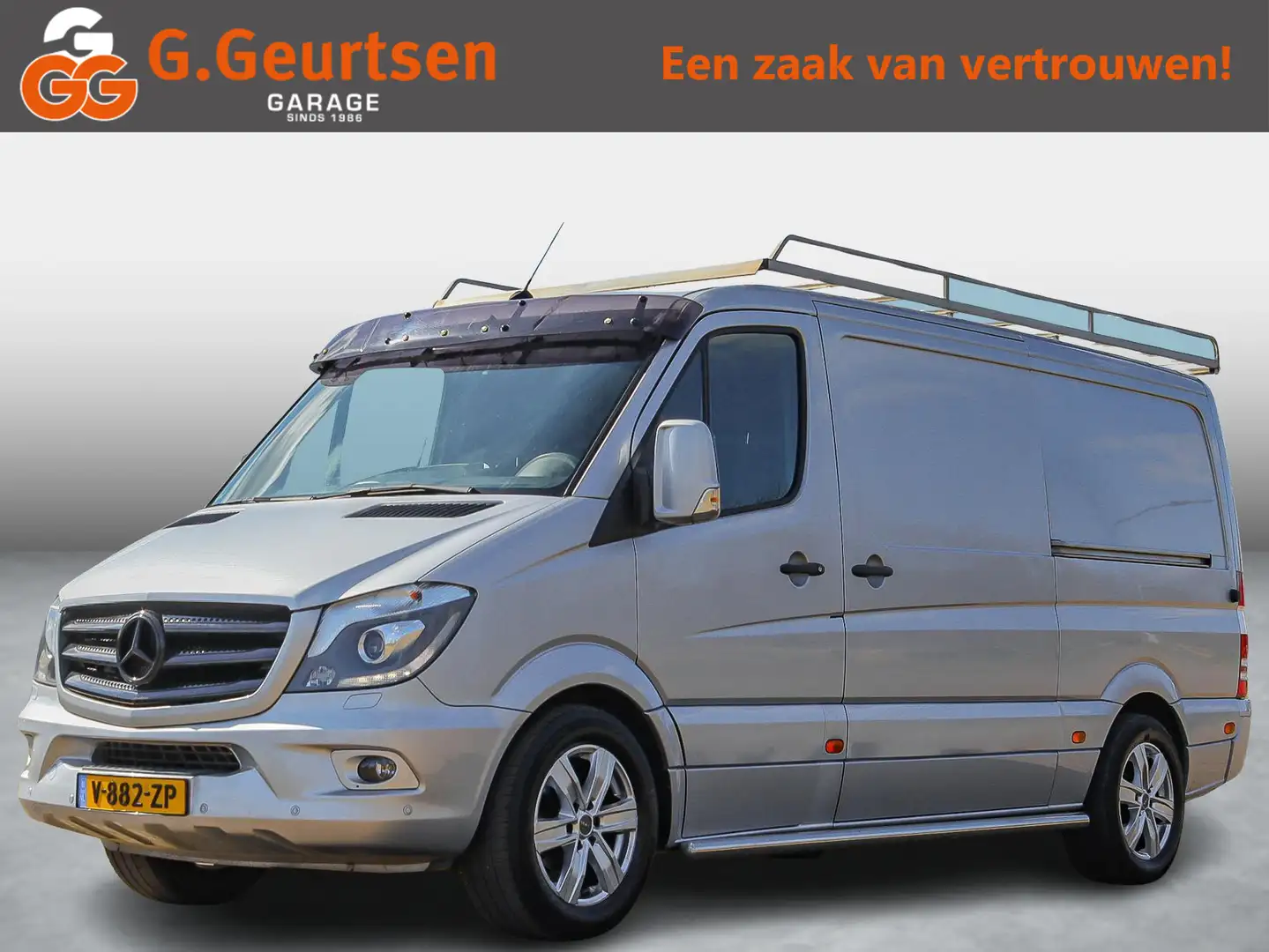 Mercedes-Benz Sprinter 319CDI V6, L2H1, 2 Schuifdeuren, Xenon, bijrijders Zilver - 1