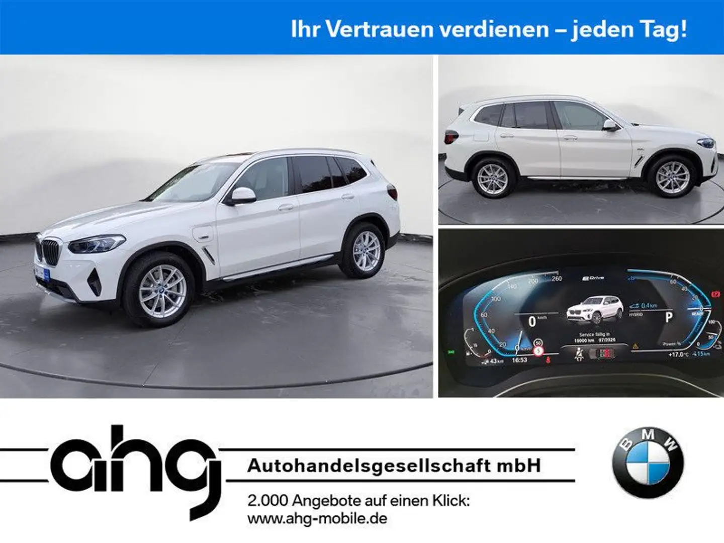 BMW X3 xDrive30e *LiveCockpit*Laser*Pano*Memory*HIFI Blanco - 1