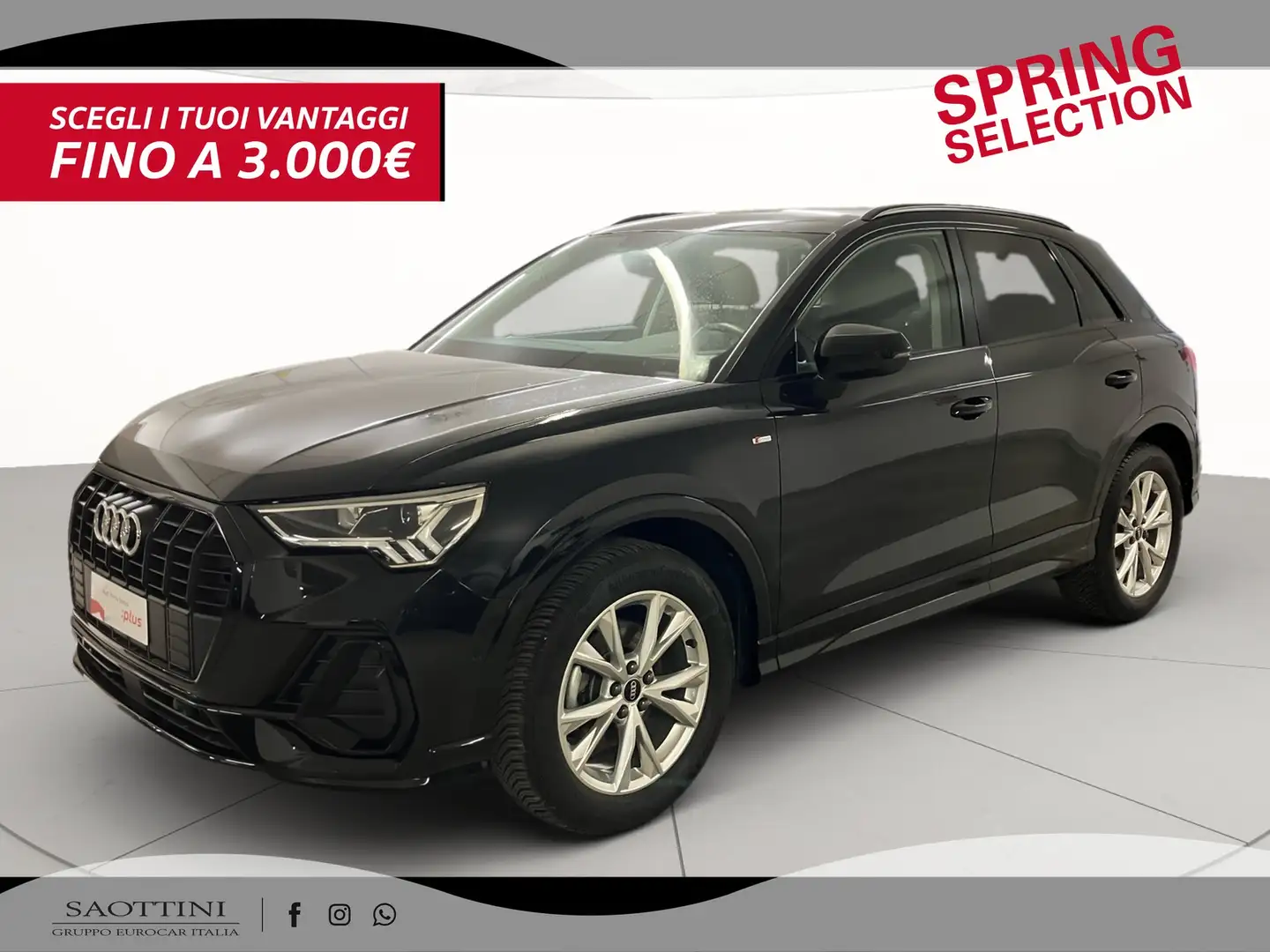 Audi Q3 35 2.0 TDI S line edition S tronic Zwart - 1