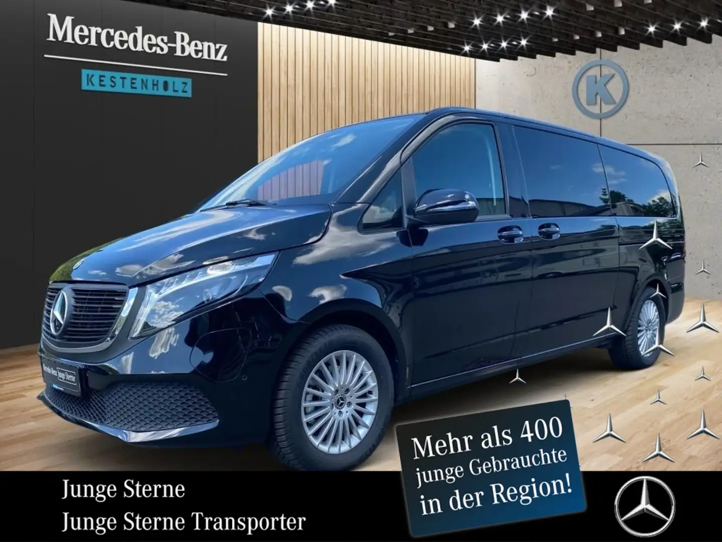 Mercedes-Benz EQV 300 Extralang *MBUX*KAMERA*STHZ*NAVI*LED* Fekete - 1