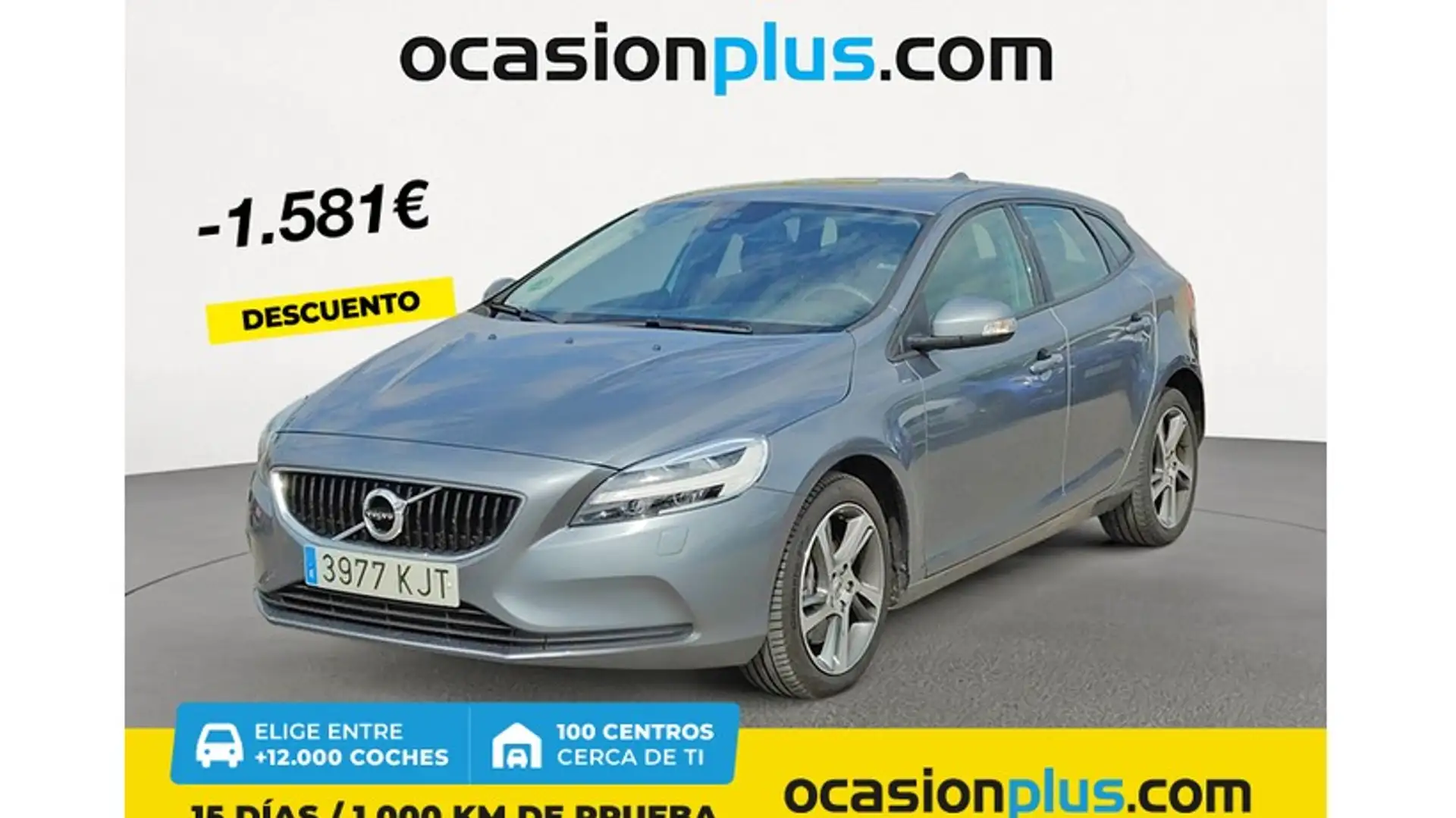 Volvo V40 T2 Kinetic Aut. Gris - 1