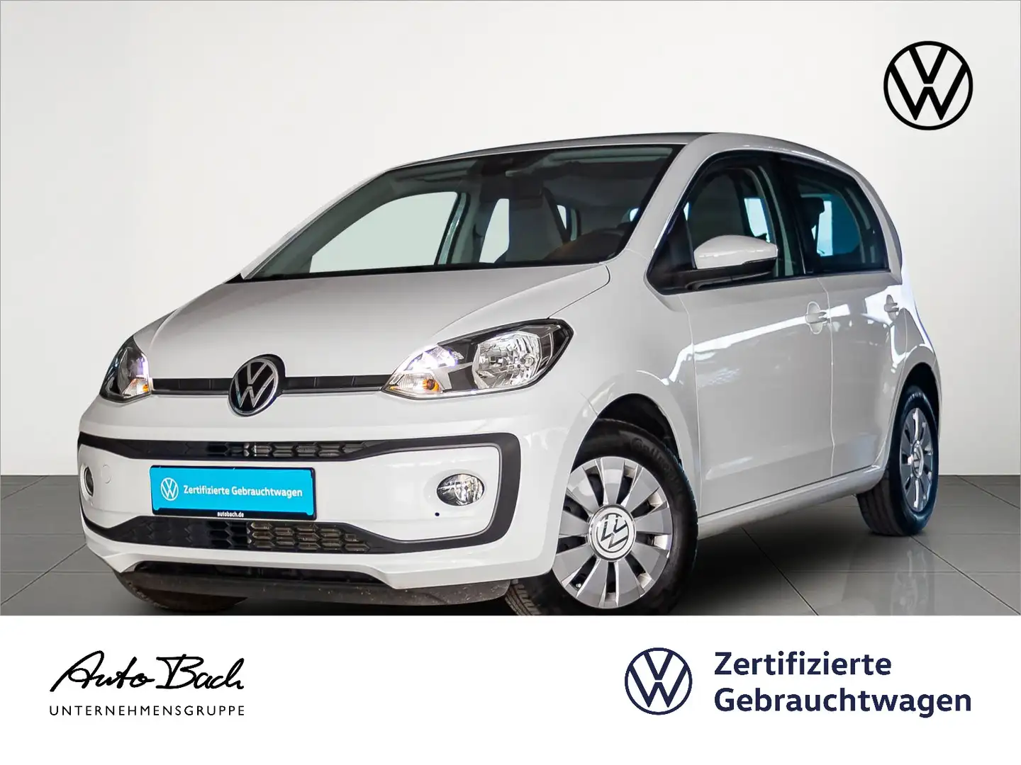 Volkswagen up! 1.0 move up! Telefonschnittstelle, Klima, Rü Weiß - 1