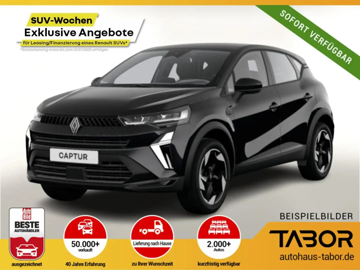 Renault Captur Techno TCe 90 Kam SHZ PDC Nav dig. BordC Schwarz - 1