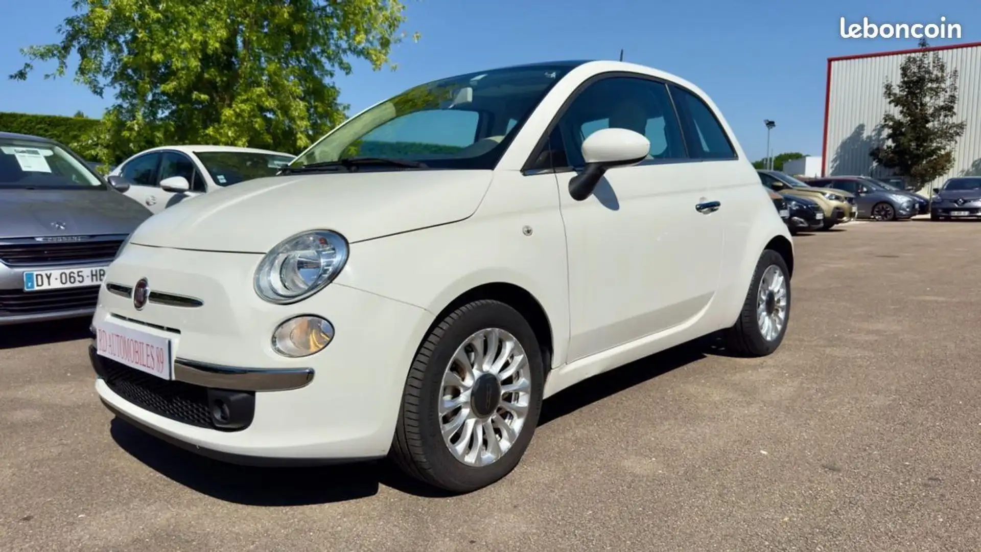 Fiat 500 1.3 JTD 95 CH Lounge Blanc - 1