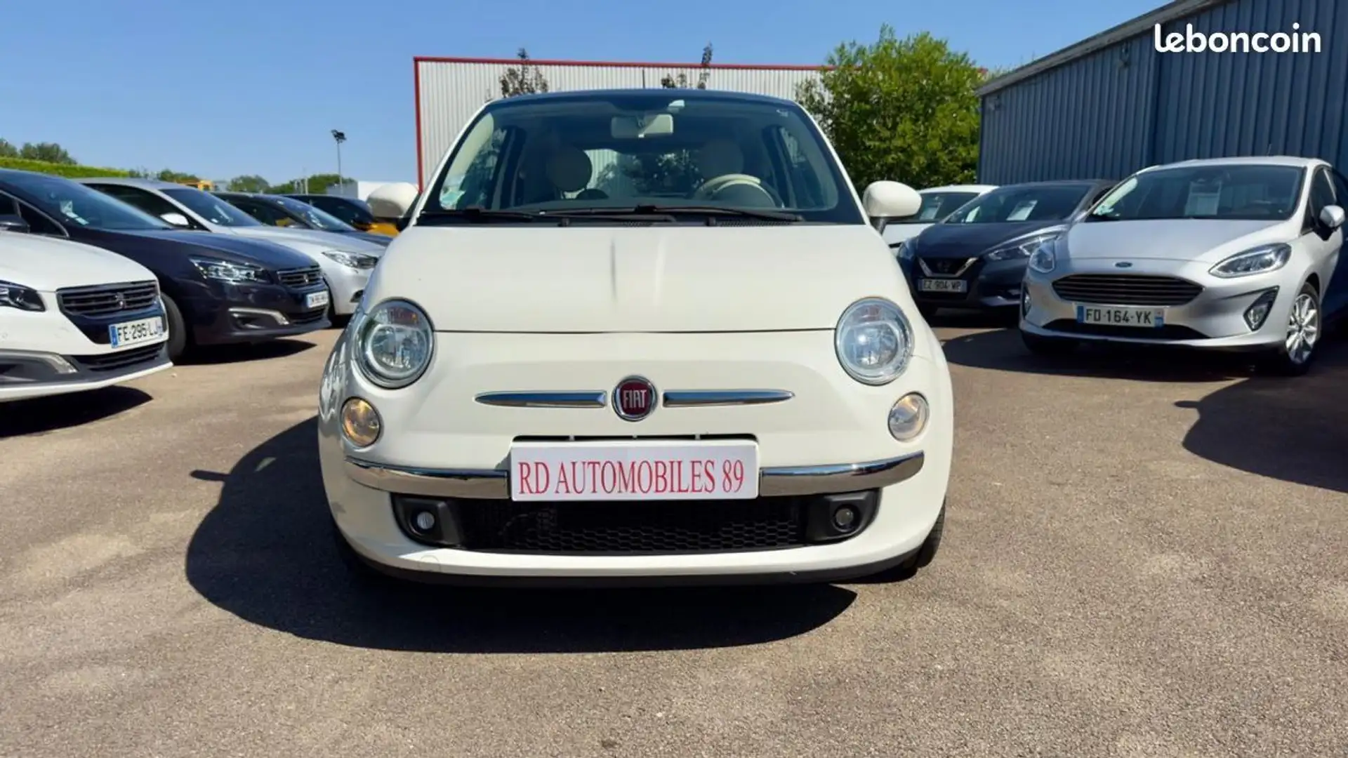 Fiat 500 1.3 JTD 95 CH Lounge Blanc - 2