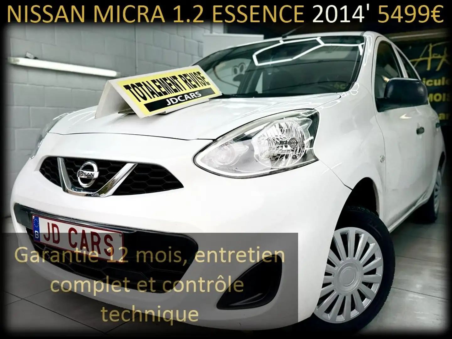 Nissan Micra Micra 1.2 ESSENCE ‼️GARANTIE 1 AN CTOK‼️ Blanc - 1