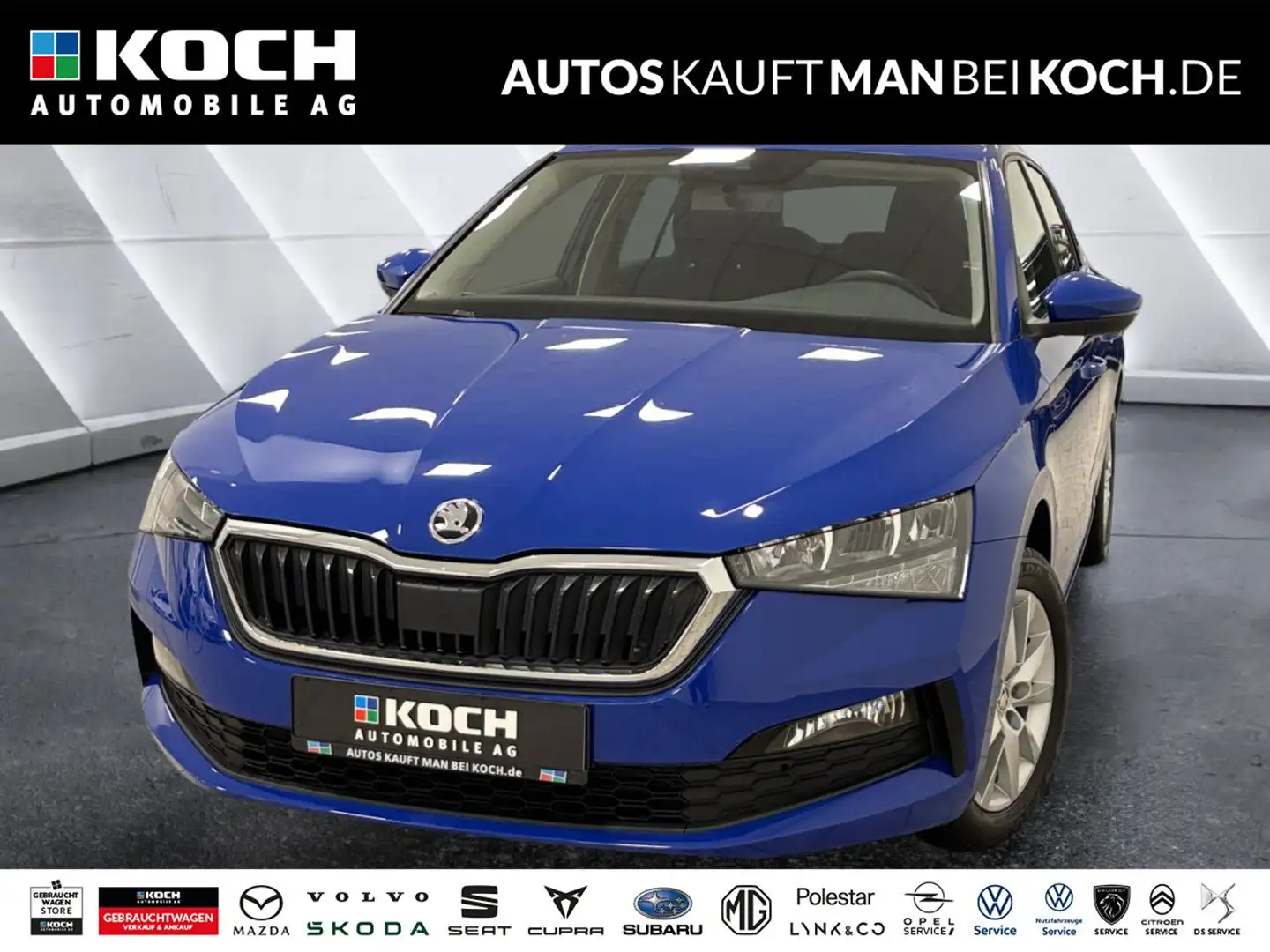 Skoda Scala 1.0 TSI Ambition Smartlink PDC Klima DAB LED Blau - 1