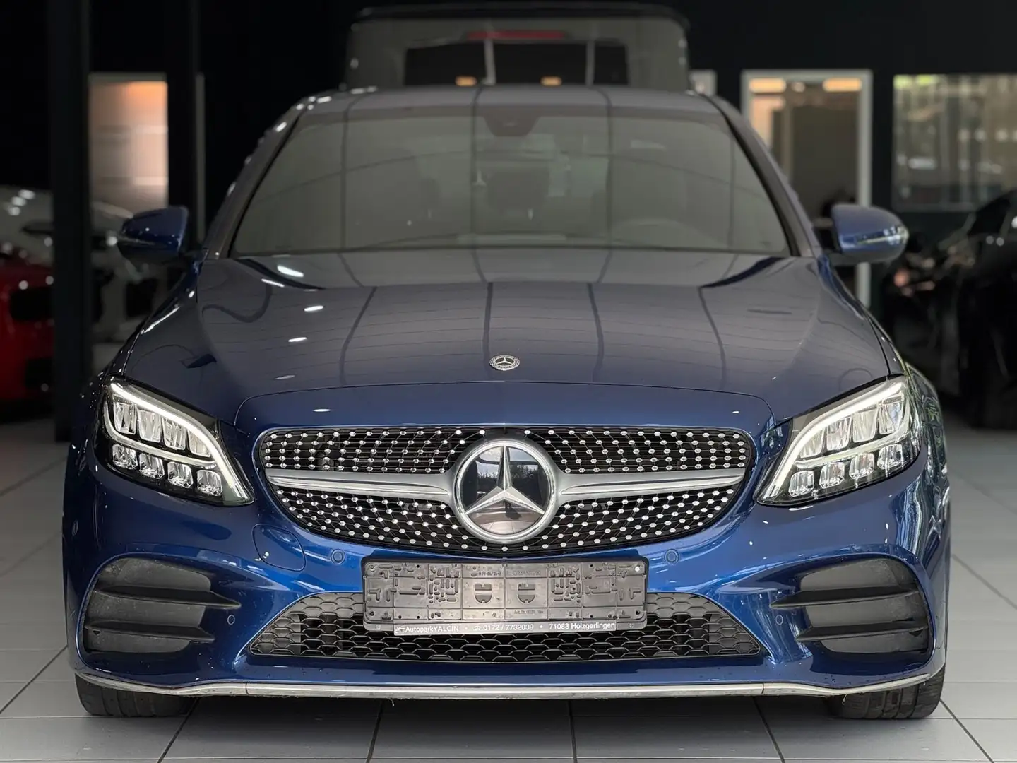 Mercedes-Benz C 180 d *AMG-LINE*LIM.*R-CAM*V-LEDER*NAVI+*LED* Blau - 2