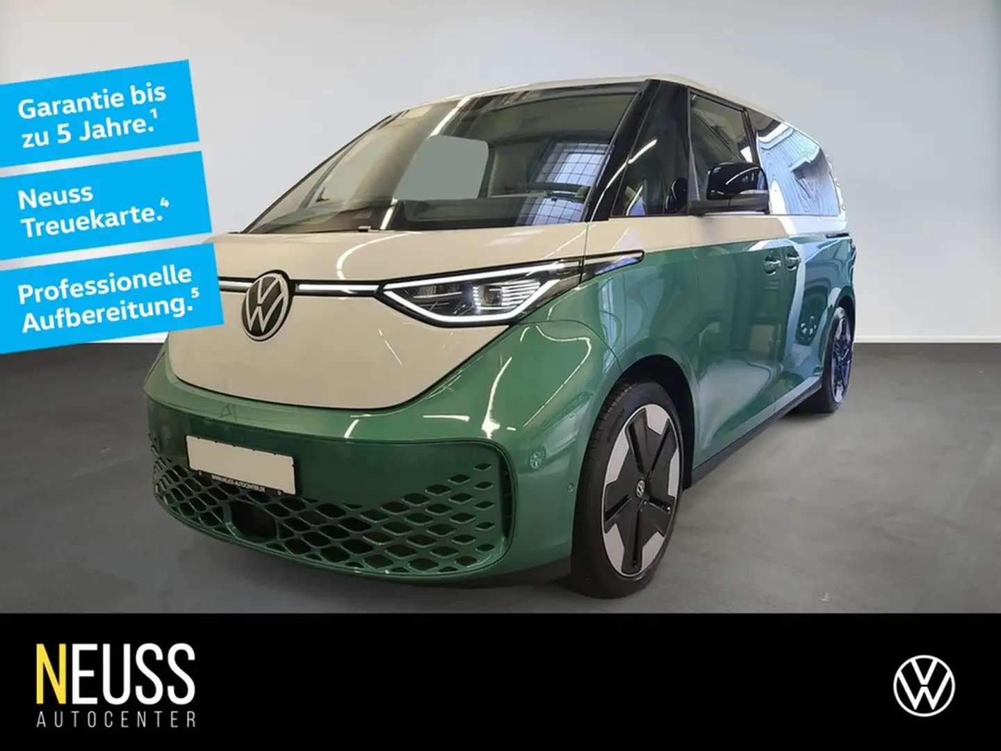 Volkswagen ID. Buzz ID.Buzz Pro AHK+NAVI+EL.SITZE+MATRIX+KAMERA+ACC Grün - 1