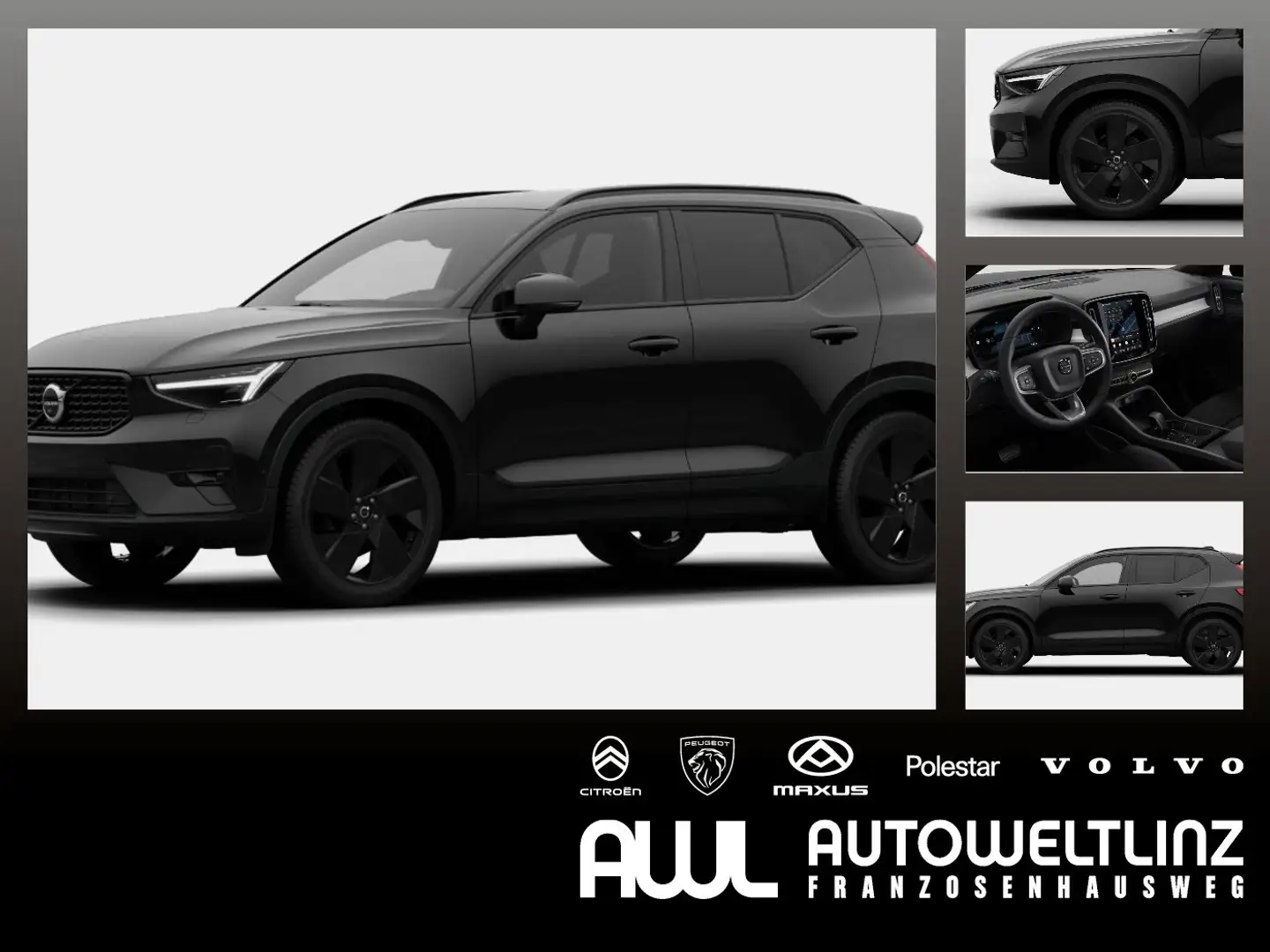 Volvo XC40 B3 Plus Black Edition ACC+LED+Navi+SHZ+360 Schwarz - 1
