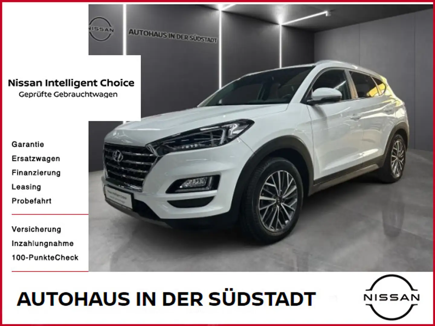 Hyundai TUCSON 1.6 Style, AHK abn., Kamera, SH Weiß - 1