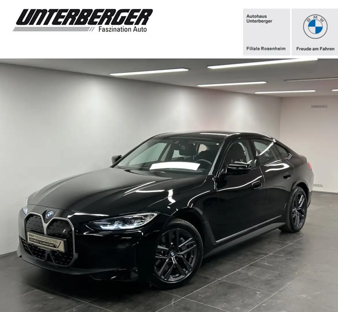 BMW i4 eDrive40 Gran Coupé Parkass. DAB Tempomat Klimaaut Schwarz - 1