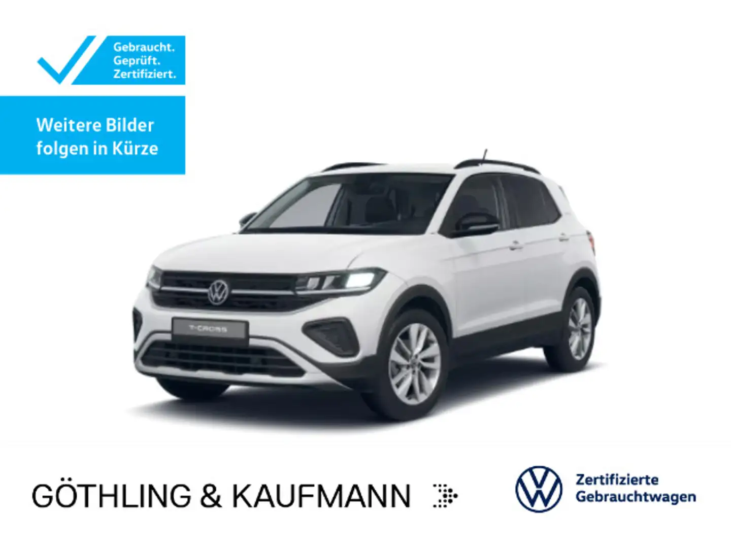 Volkswagen T-Cross Life GOAL 1.0 TSI*NAVI*LED*SHZ*PDC*ACC*A Weiß - 1