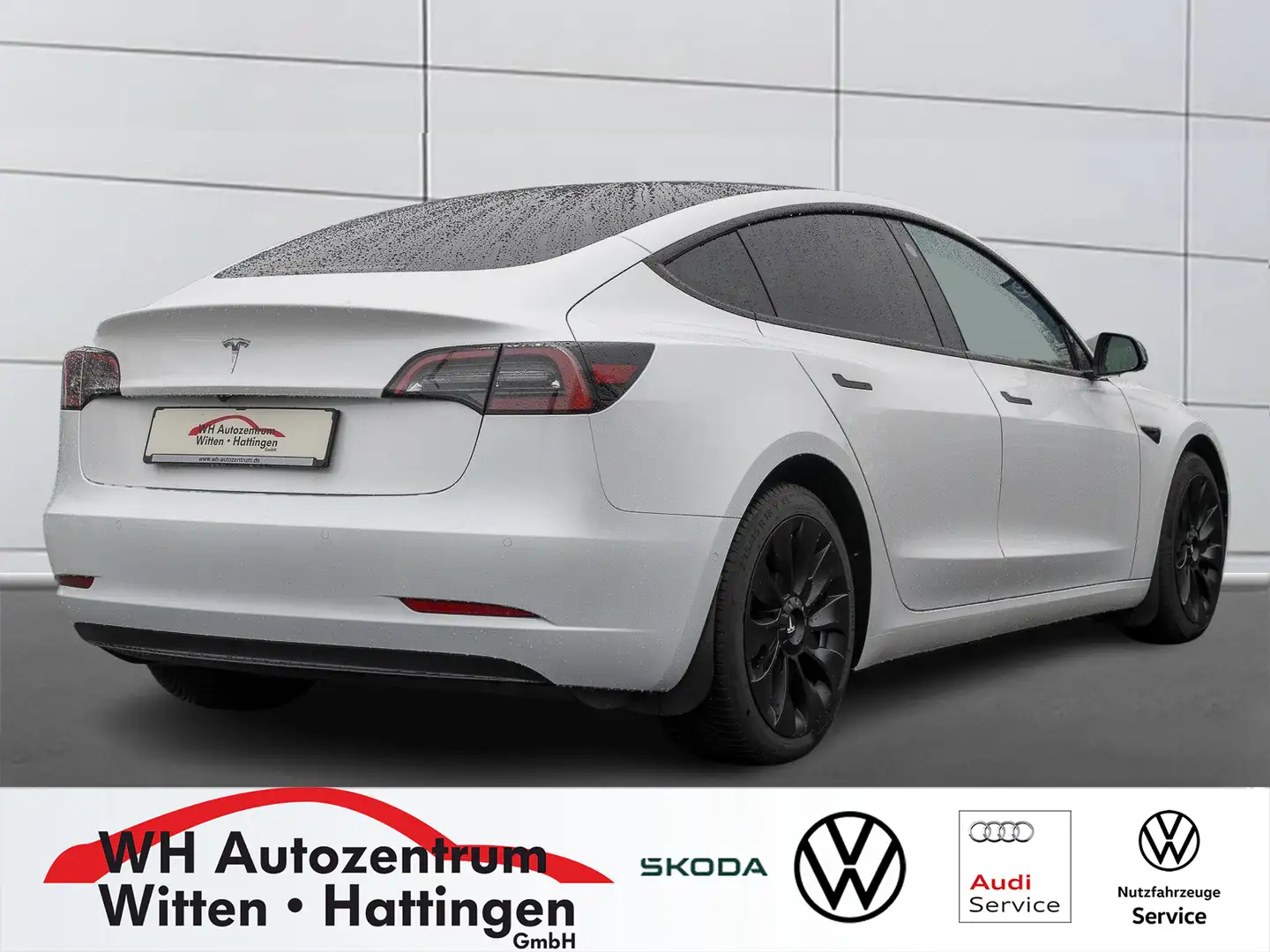 Tesla Model 3 RWD WÄRMEPUMPE GLASDACH REARVIEW Weiß - 2