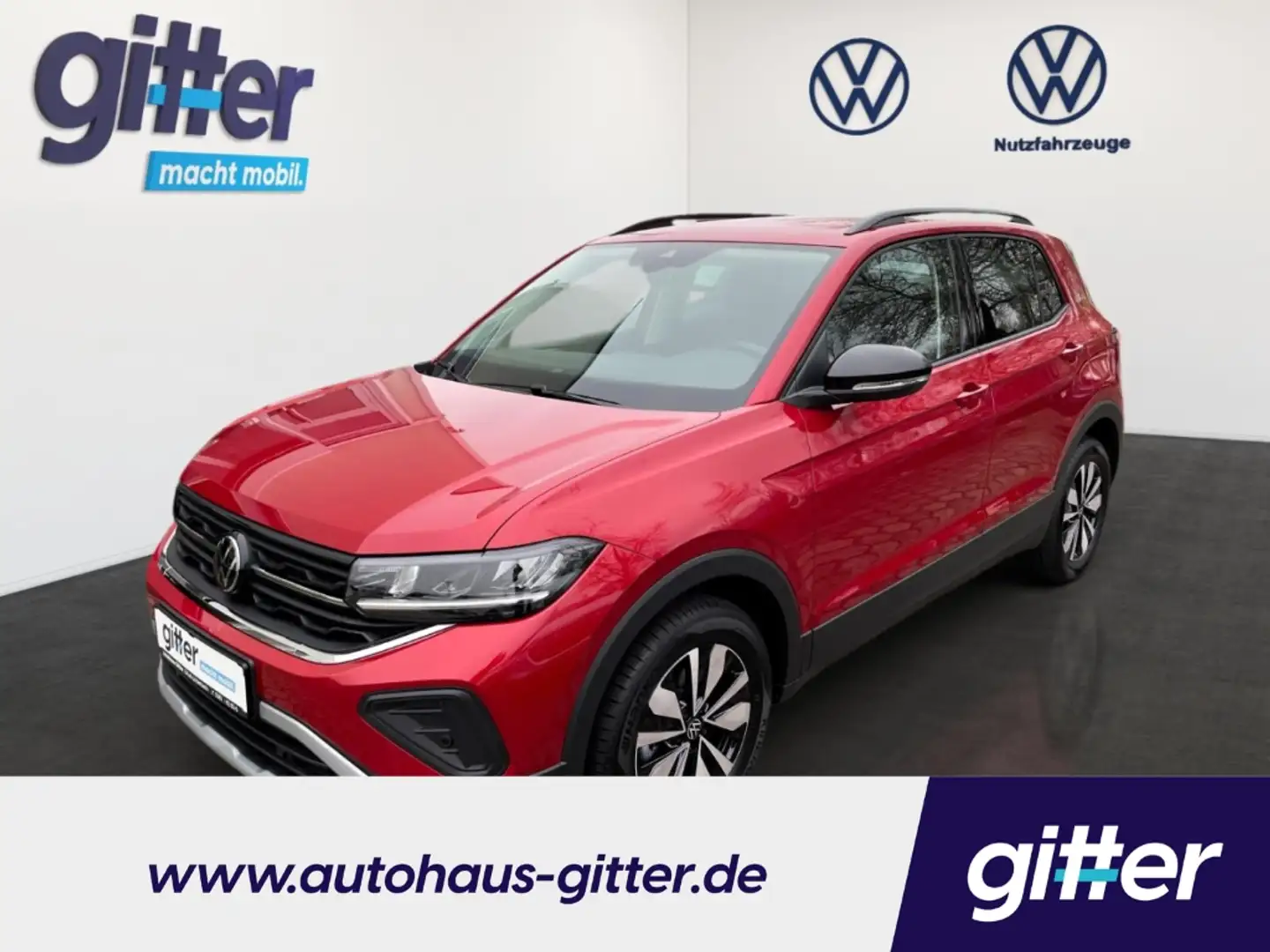 Volkswagen T-Cross 1.0 TSI DSG GOAL KAMERA 3J.GARANTIE EXTRA Digitale Rot - 1