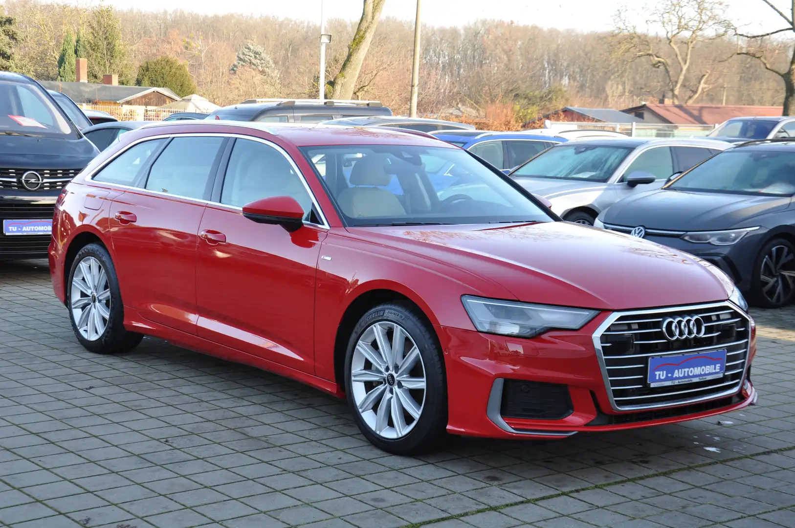 Audi A6 Avant 45 TFSI S line ACC-AHK-LED-B&O-VIRTUAL-RKAM Rot - 1