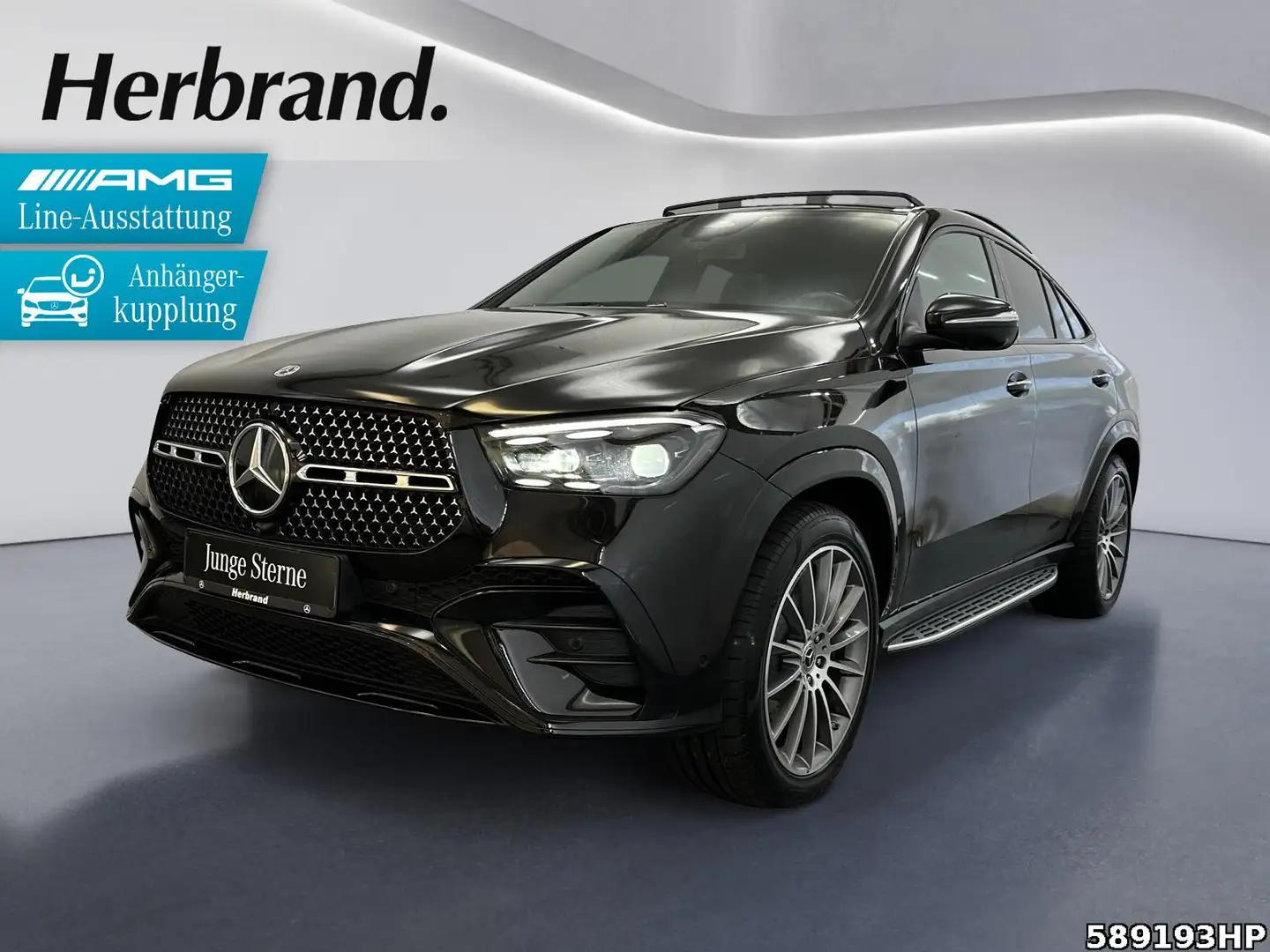 Mercedes-Benz GLE 450 d 4M AMG Coupé AHK Night MULTIBEAM 360° Schwarz - 1