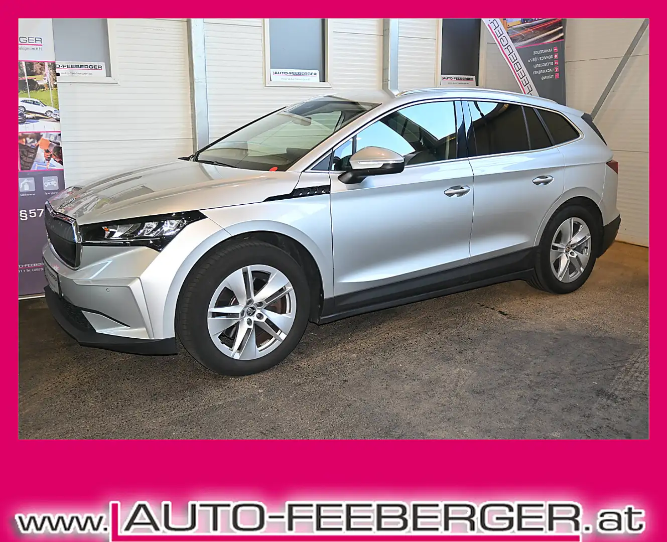 Skoda Enyaq iV 80 Loft, AHK, Wärmepumpe, LED, R-Kamera, Sit... Silber - 1