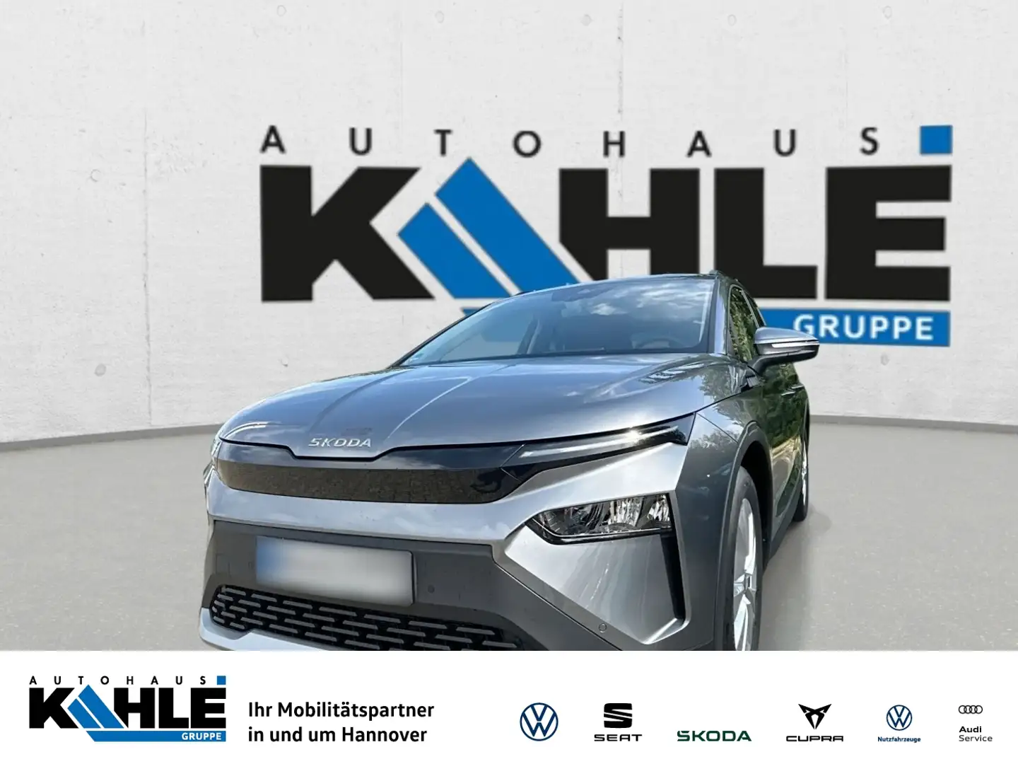 Skoda Elroq 60 Navi AHK LED SHZ Klima RFK PDC CarPlay Grau - 1