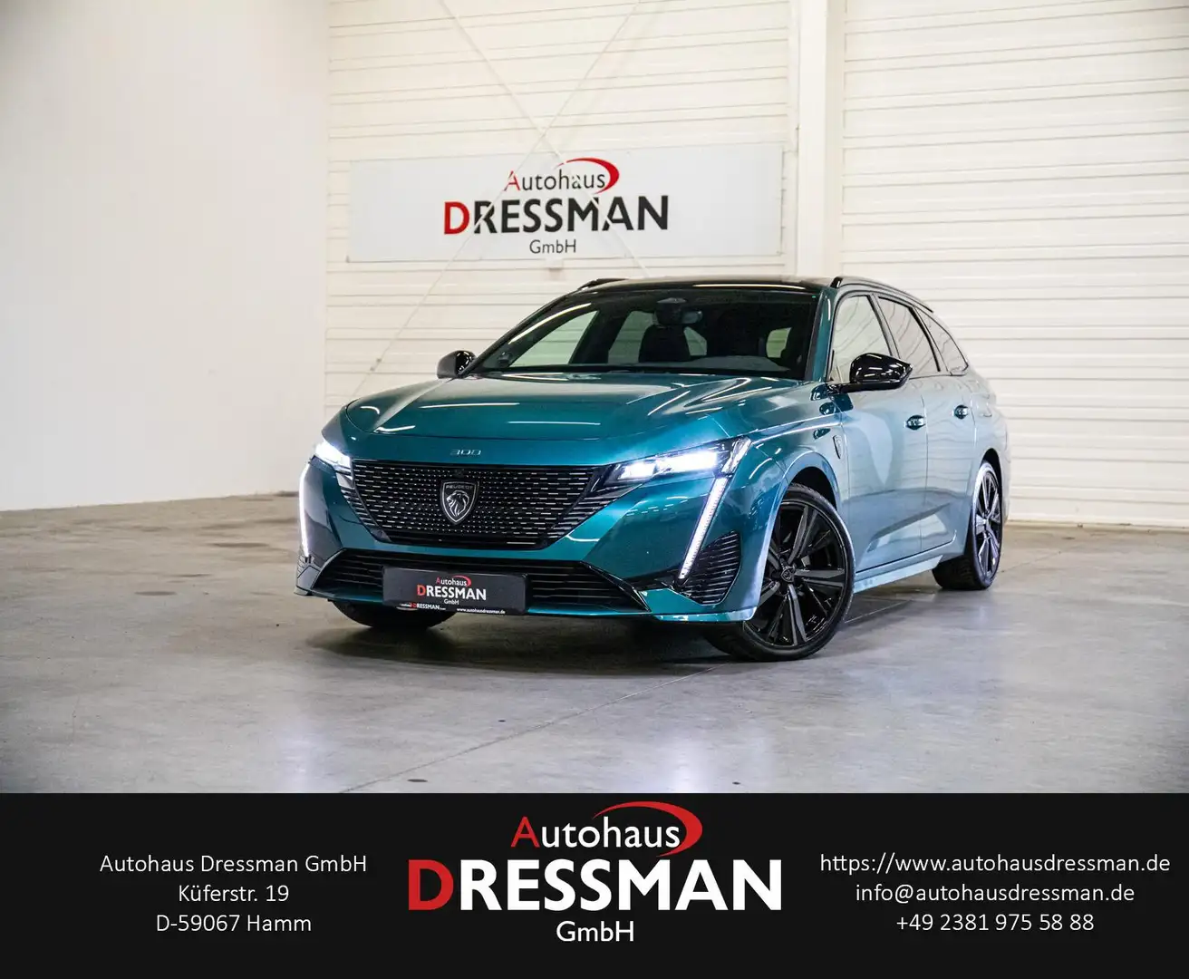 Peugeot 308 SW Hybrid 225 GT Pack MATRIX AHK FOCAL 360° Blauw - 1
