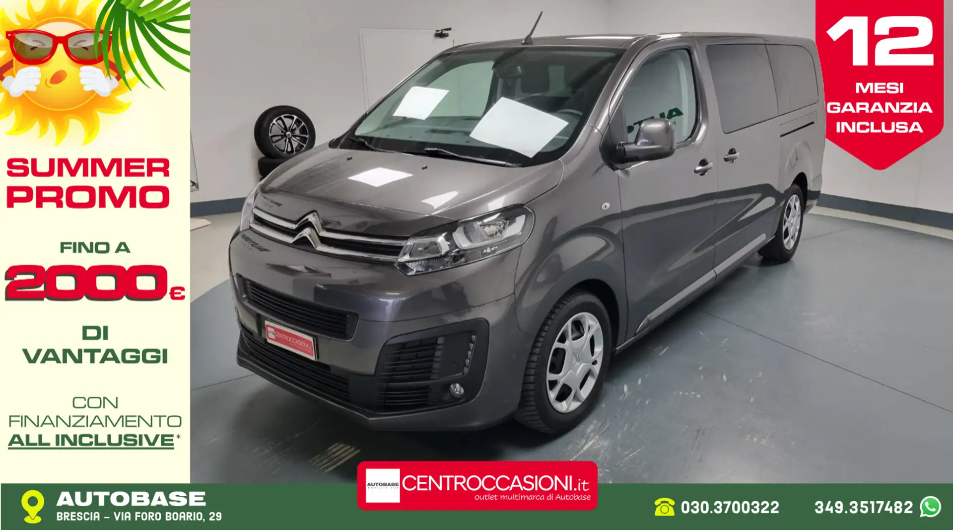 Citroen Spacetourer XL 2.0 Bluehdi 140cv S&S Business eat8 my21 Szary - 1