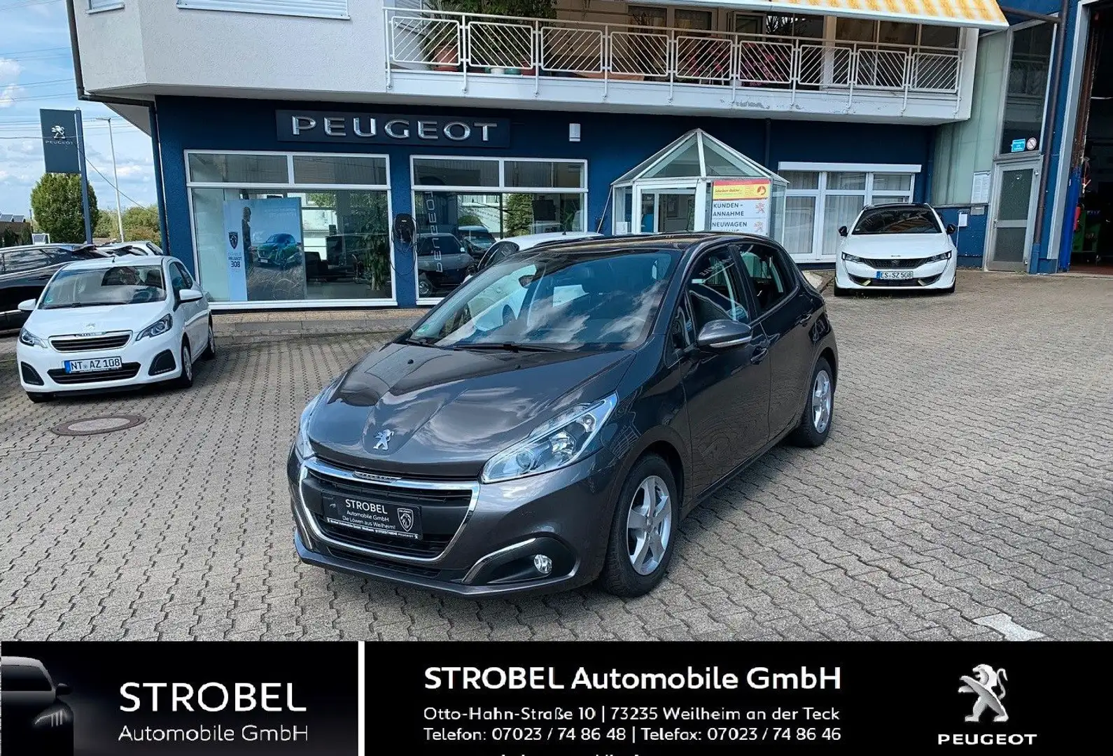 Peugeot 208 Active Gris - 1