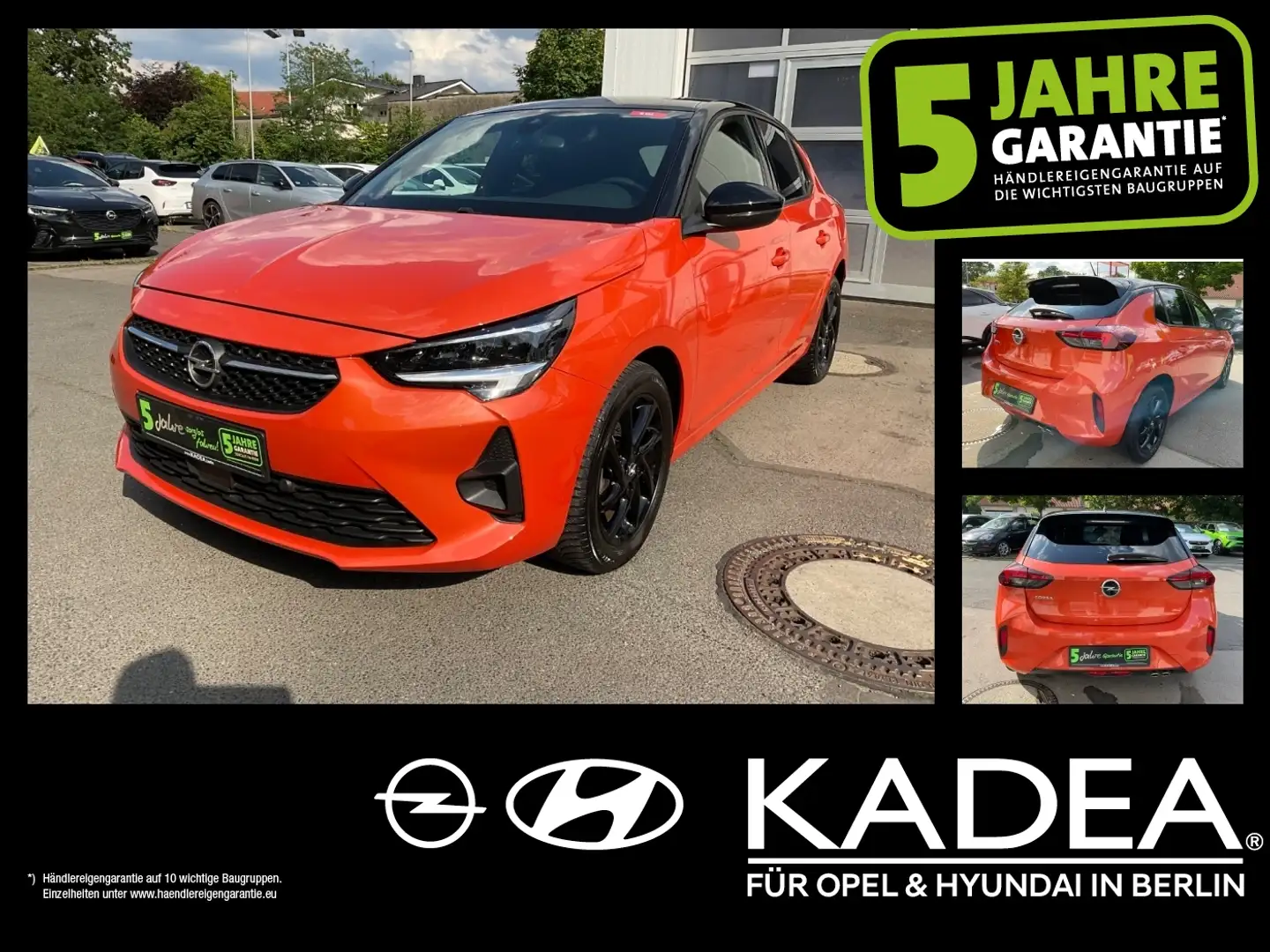 Opel Corsa F 1.2 GS Rückkamera,KlimaA,DAB+,AllwetterR Orange - 1