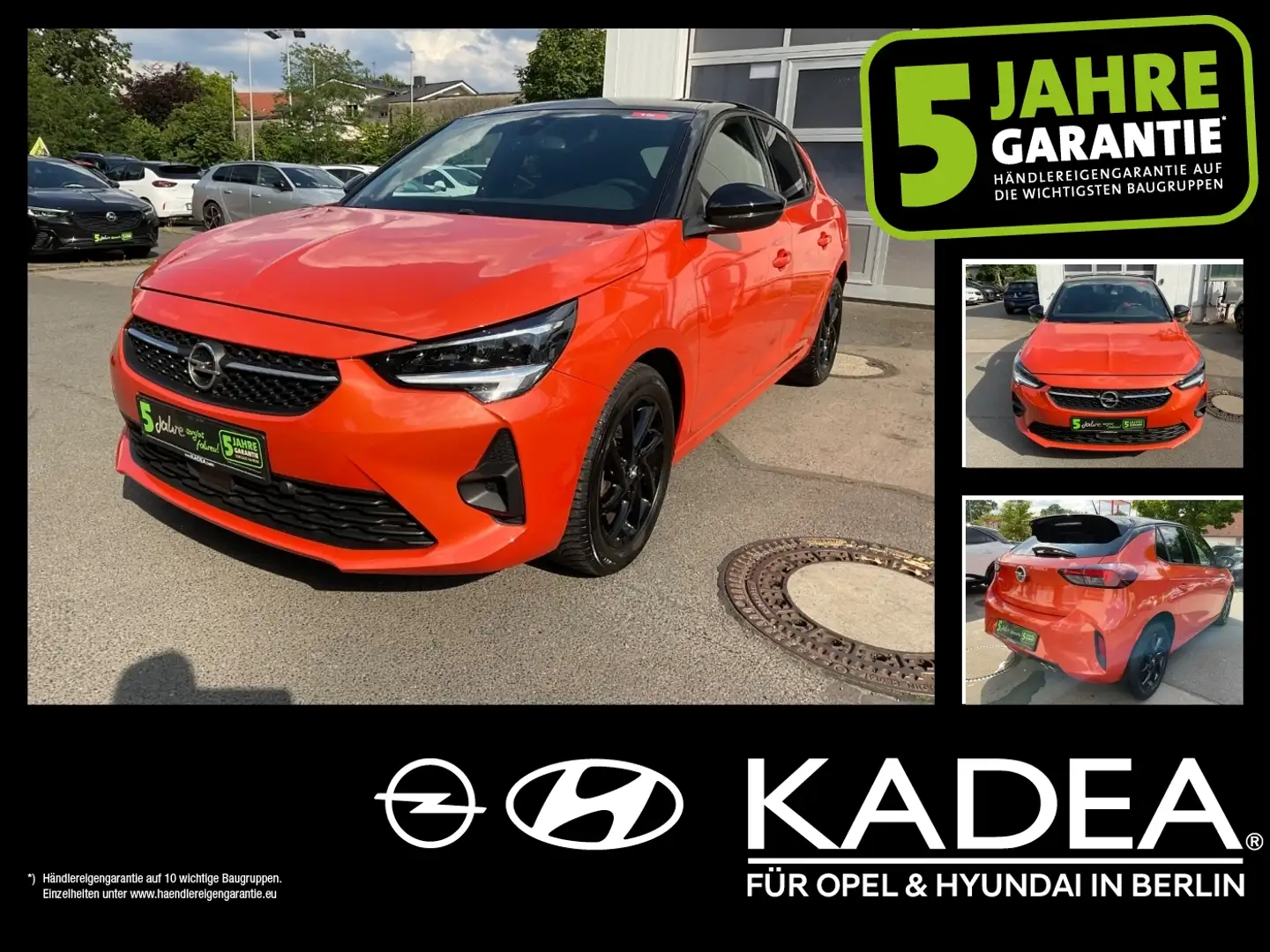 Opel Corsa F 1.2 GS Rückkamera,KlimaA,DAB+,AllwetterR Orange - 1