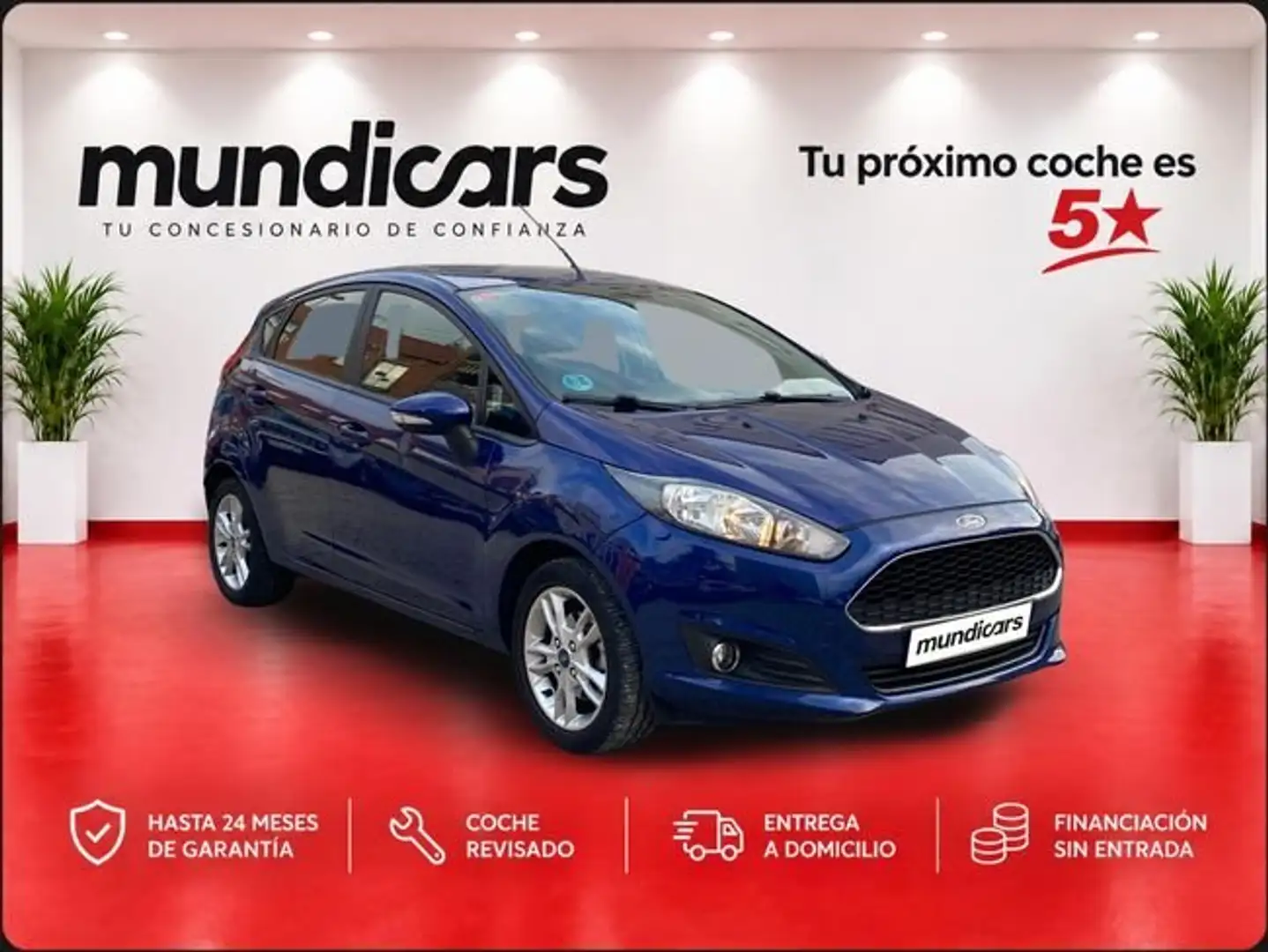 Ford Fiesta 1.25 Duratec 82cv Trend 5p Azul - 1