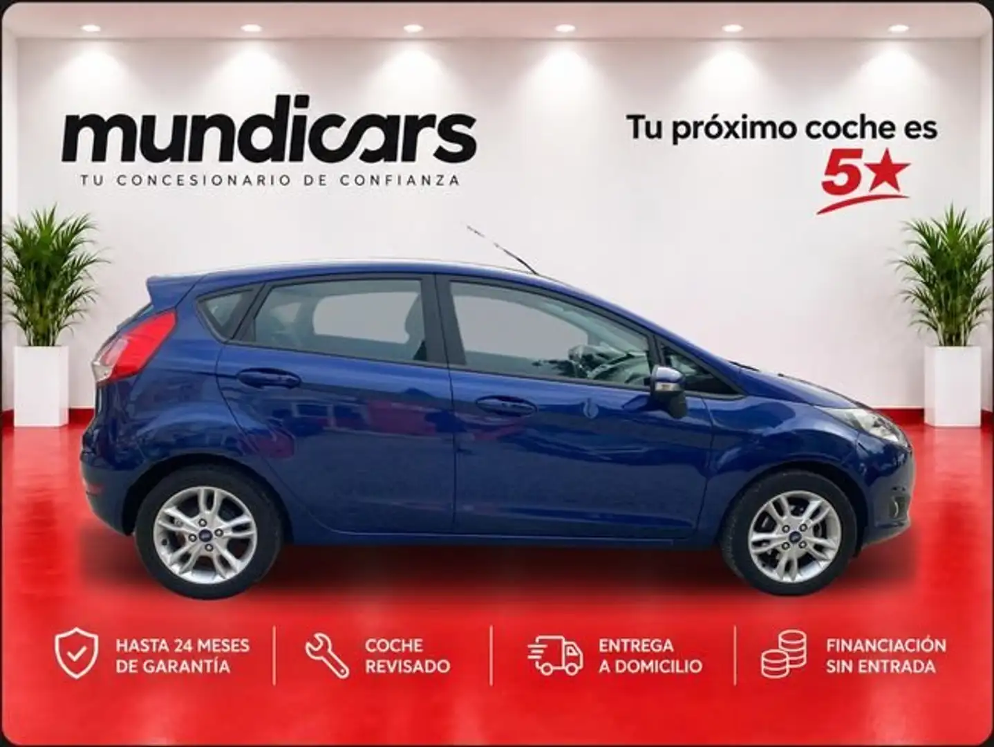 Ford Fiesta 1.25 Duratec 82cv Trend 5p Azul - 2