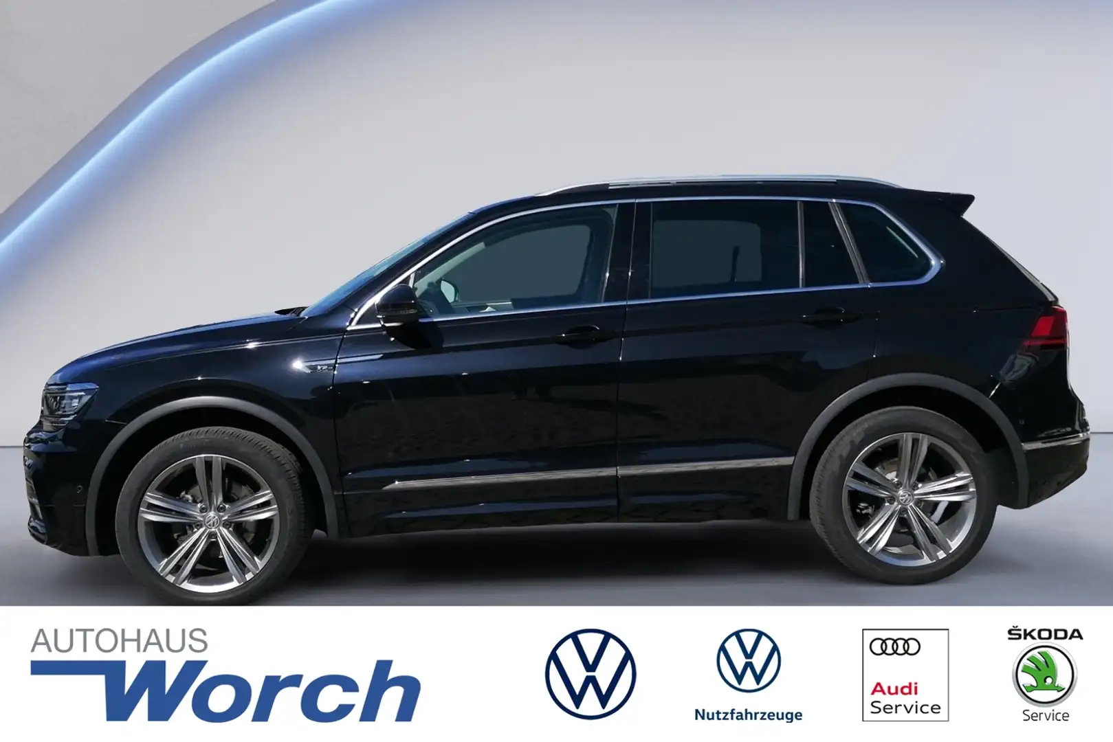 Volkswagen Tiguan 2.0 TDI DSG 4M R line STHZ+KAMERA+HEAD-UP Schwarz - 1