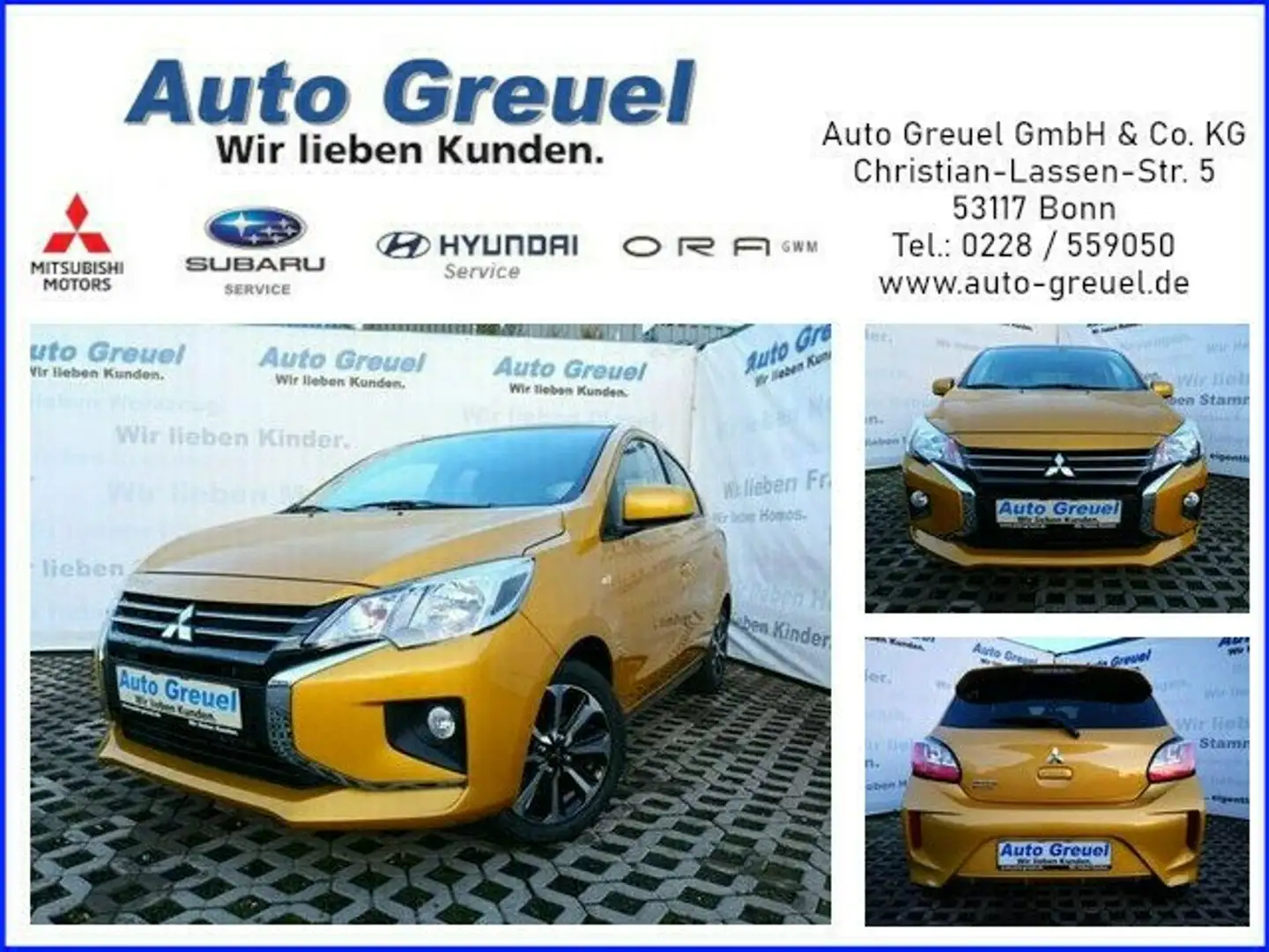 Mitsubishi Space Star 1.2 Select+ Citrin-Gelb Jaune - 1