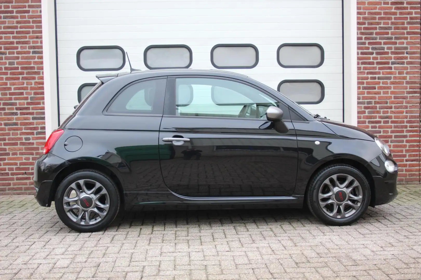Fiat 500 1.2 S * Automaat / Half-leder / Navi * Zwart - 2
