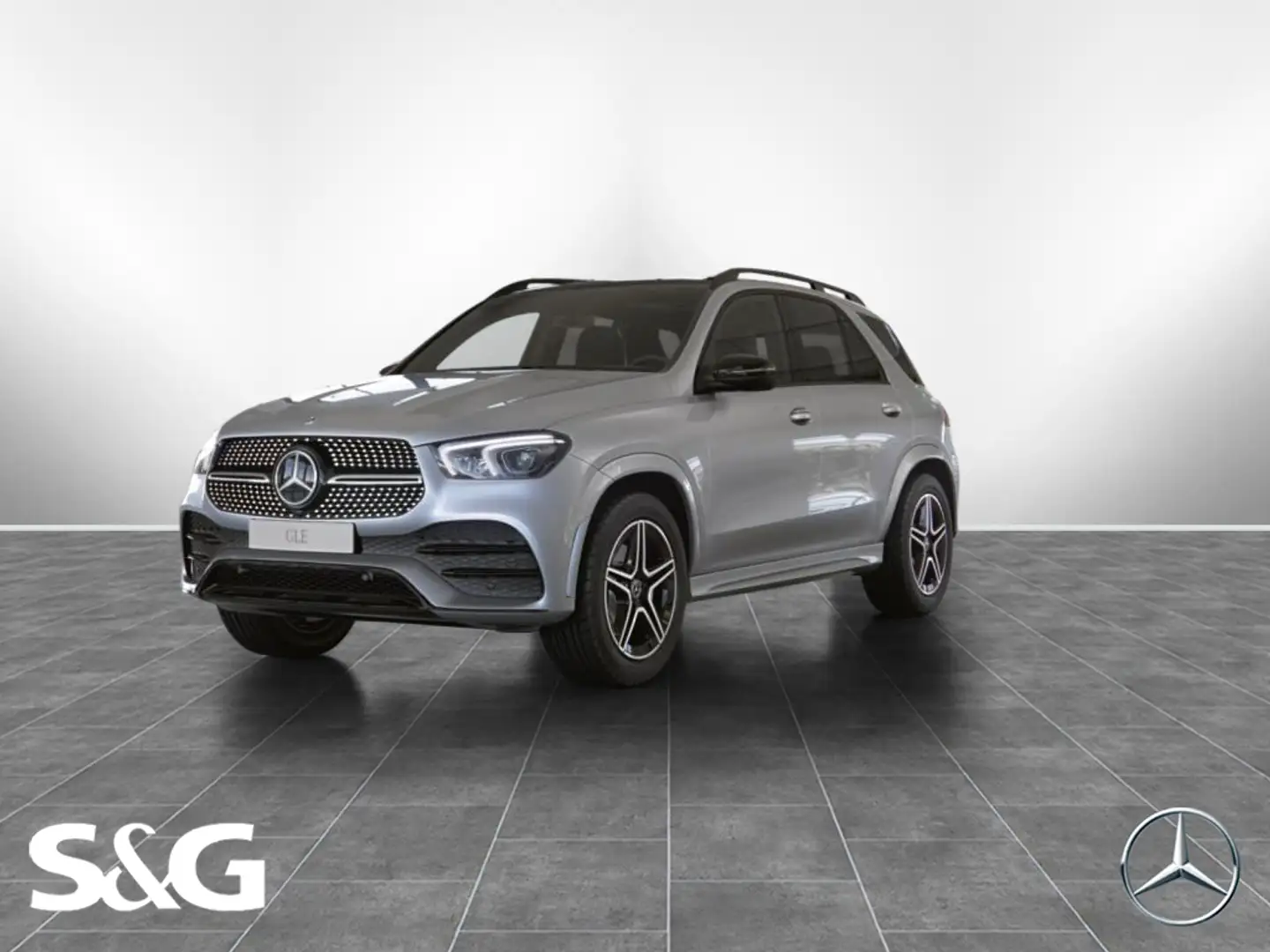 Mercedes-Benz GLE 400 d 4M AMG AHK+PANO+HEADUP+DISTR+HIFI+20" Srebrny - 1