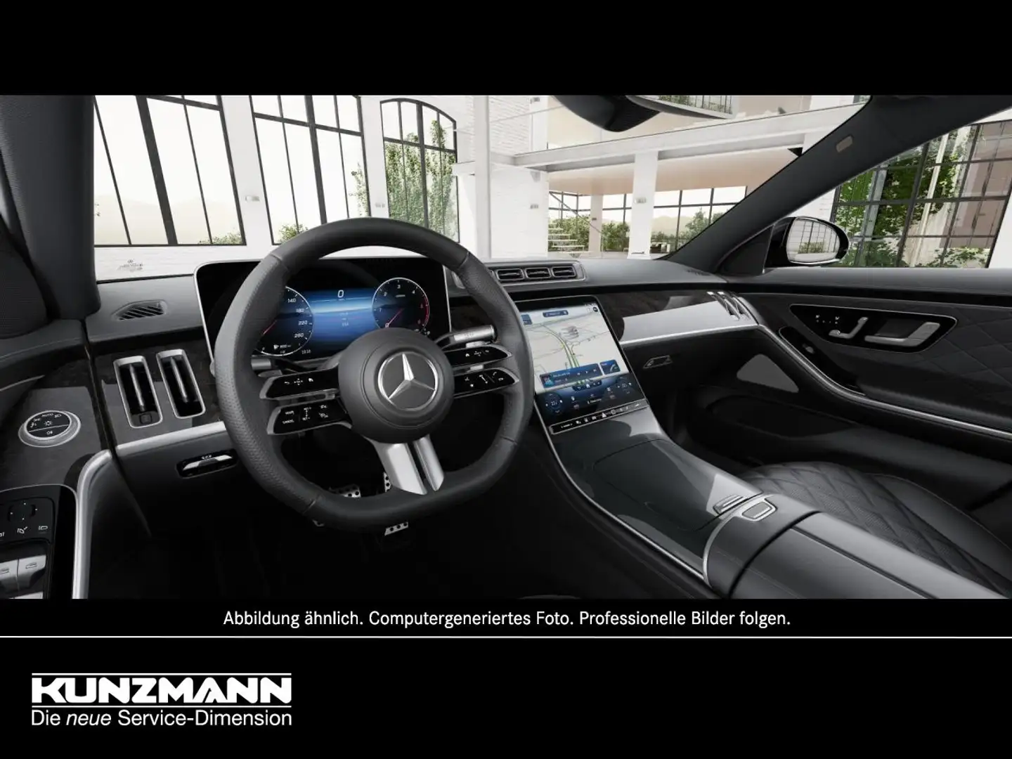 Mercedes-Benz S 450 d 4MATIC Limousine Langversion AMG HUD Schwarz - 2