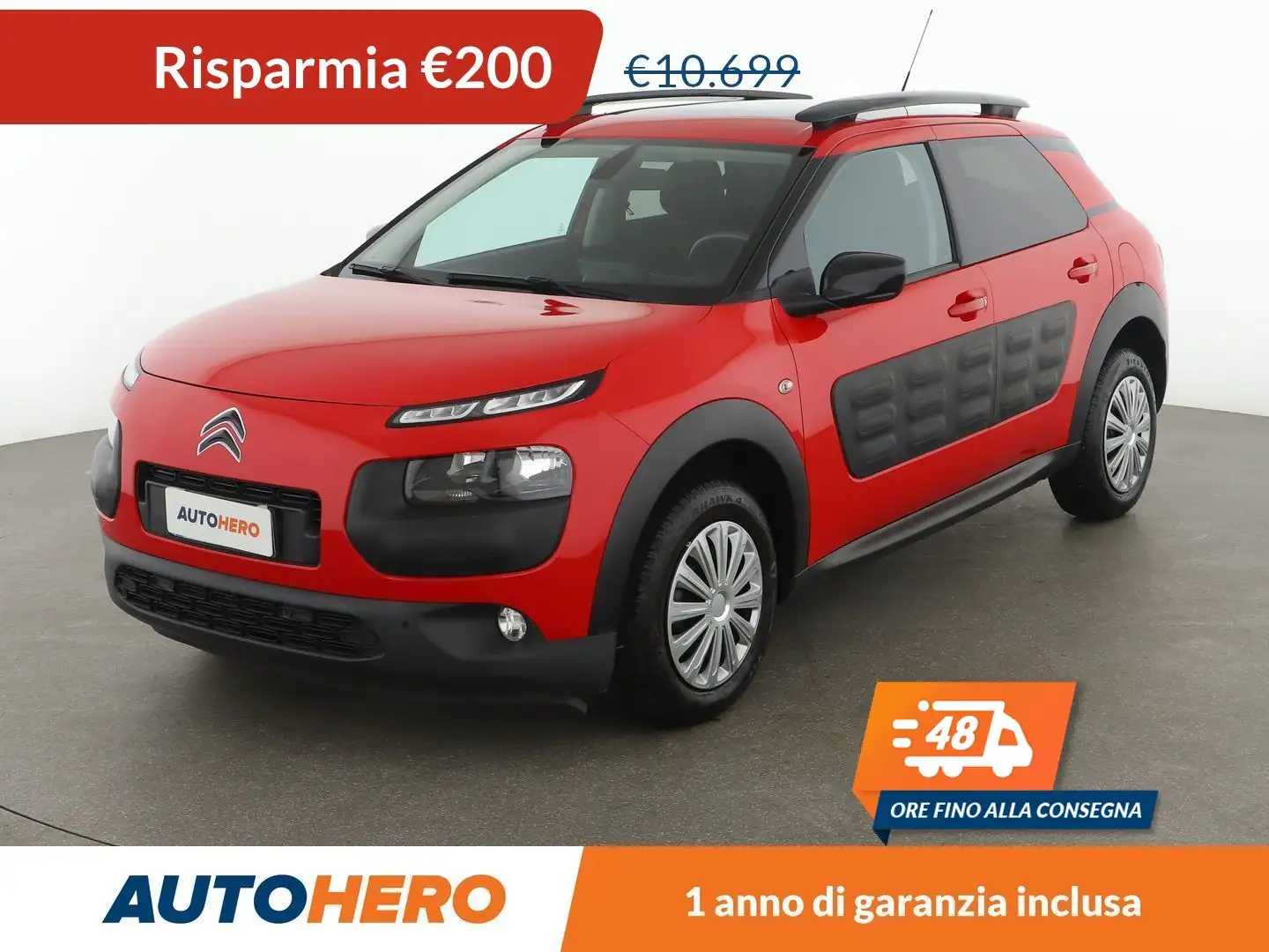 Citroen C4 Cactus 1.6 Blue-HDi Shine 100 CV Rosso - 1