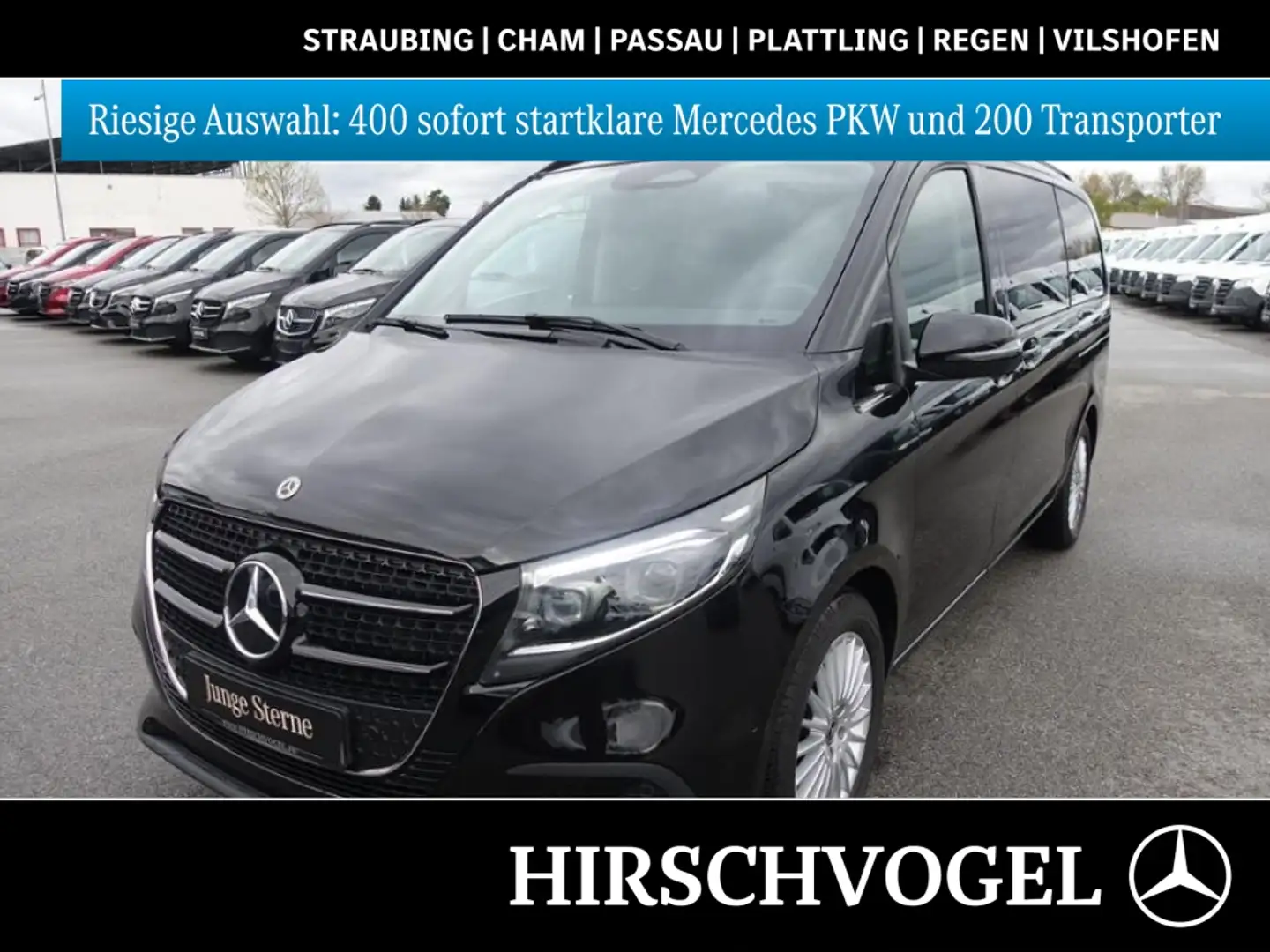 Mercedes-Benz V 250 d STYLE lang MOPF 7Sitze Distronic AHK2,5t Schwarz - 1