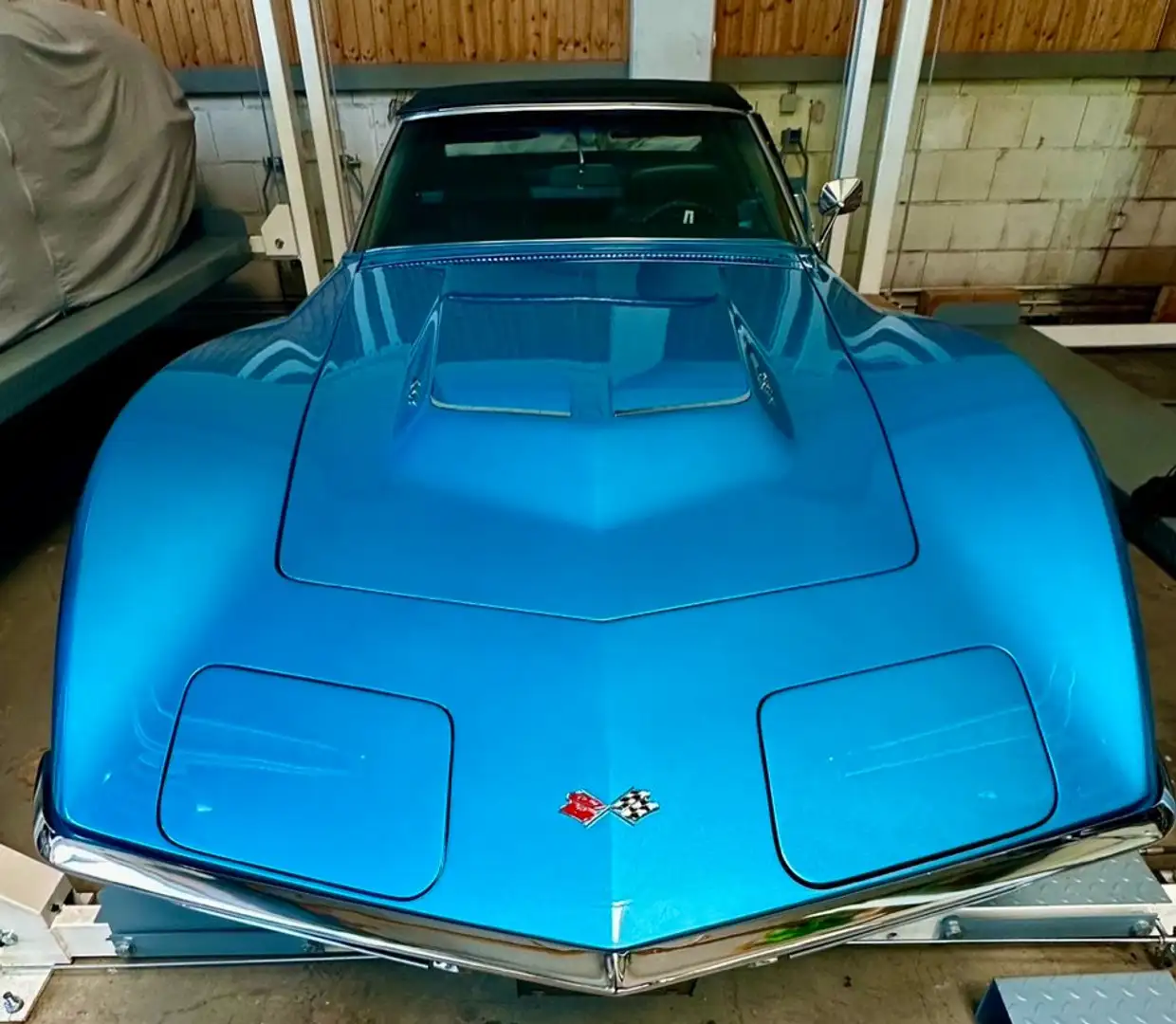 Corvette C3 Roadster 427 matching numbers Bleu - 1