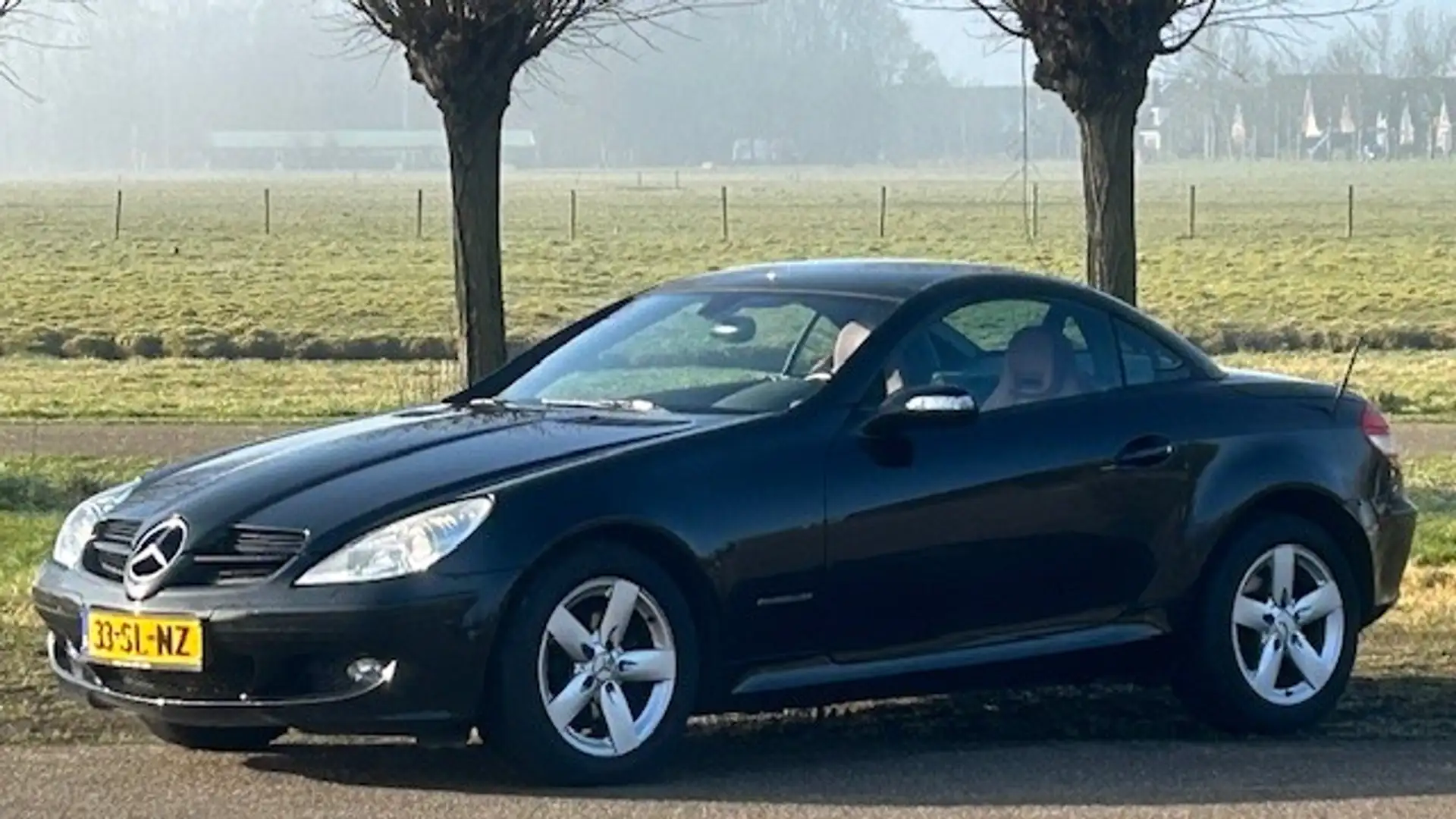 Mercedes-Benz SLK 200 K. AUTOMAAT 97.000KM!! NL AUTO!! AIRCO, NAVIGATIE, Zwart - 2